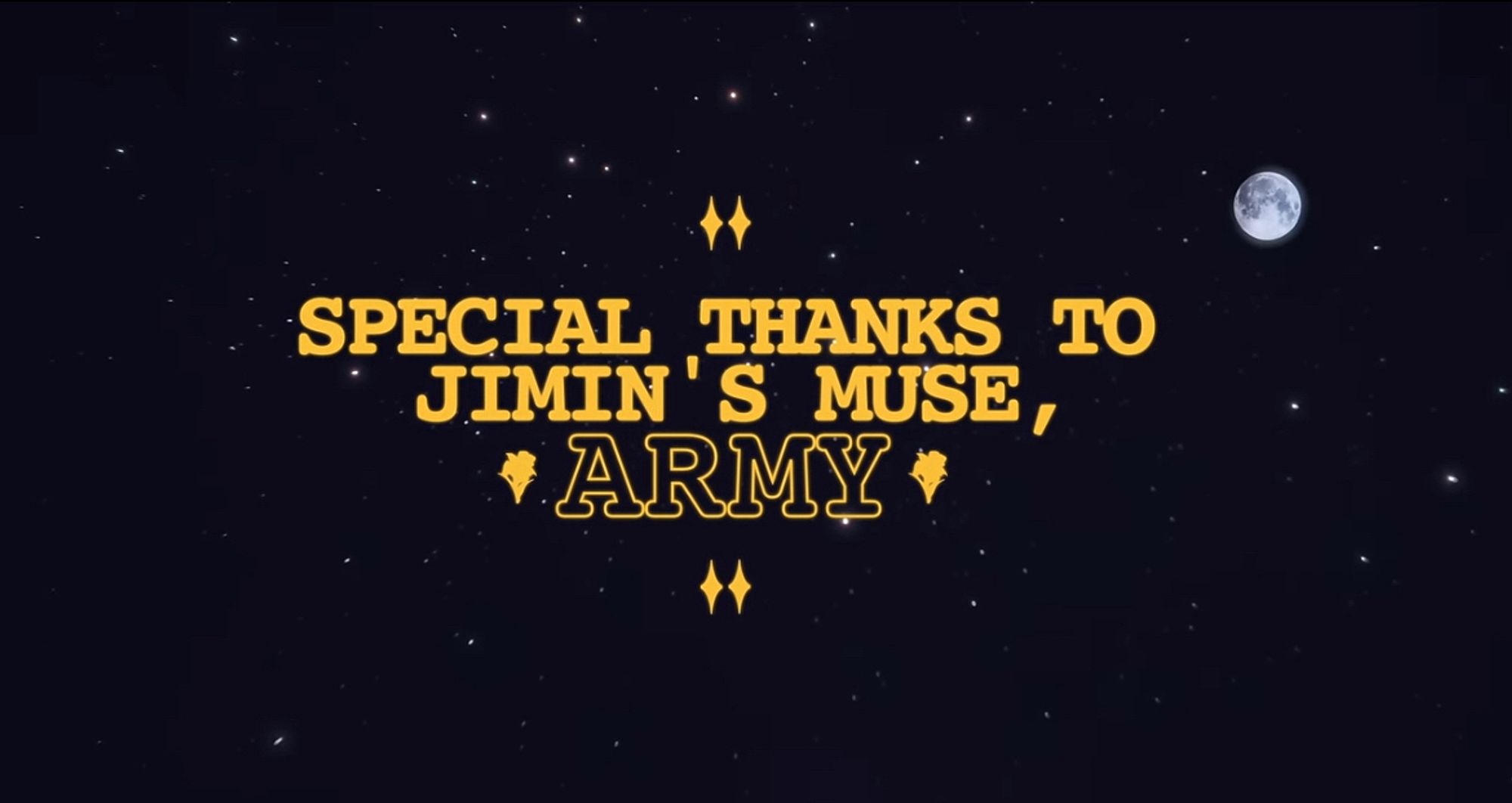 Jimin msg to ARMY at end of live clip