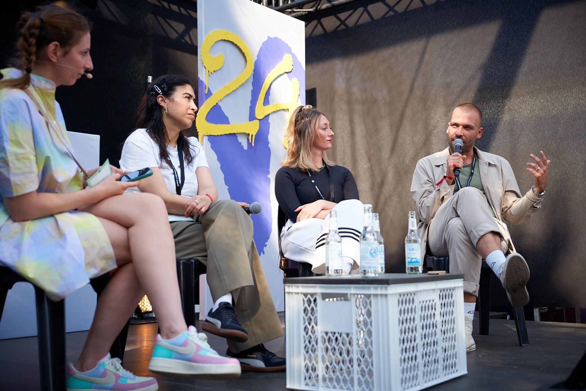 Panel mit Ninu Dramis, Jonas Ross, Paulina Bietz, Sofia Kats