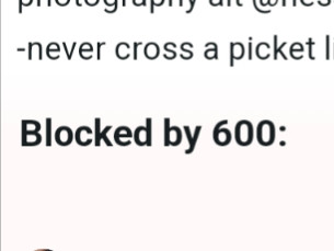 Close-cropped clearsky screenshot showing "Blocked by 600"