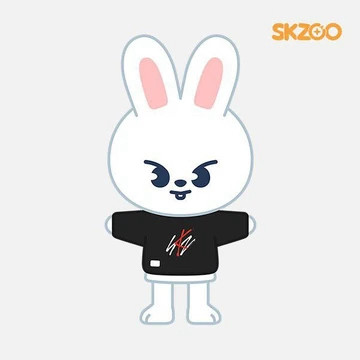 Leebit who is Lee Know from Stray Kid’s animal character. He is a white rabbit who looks like he would stab you