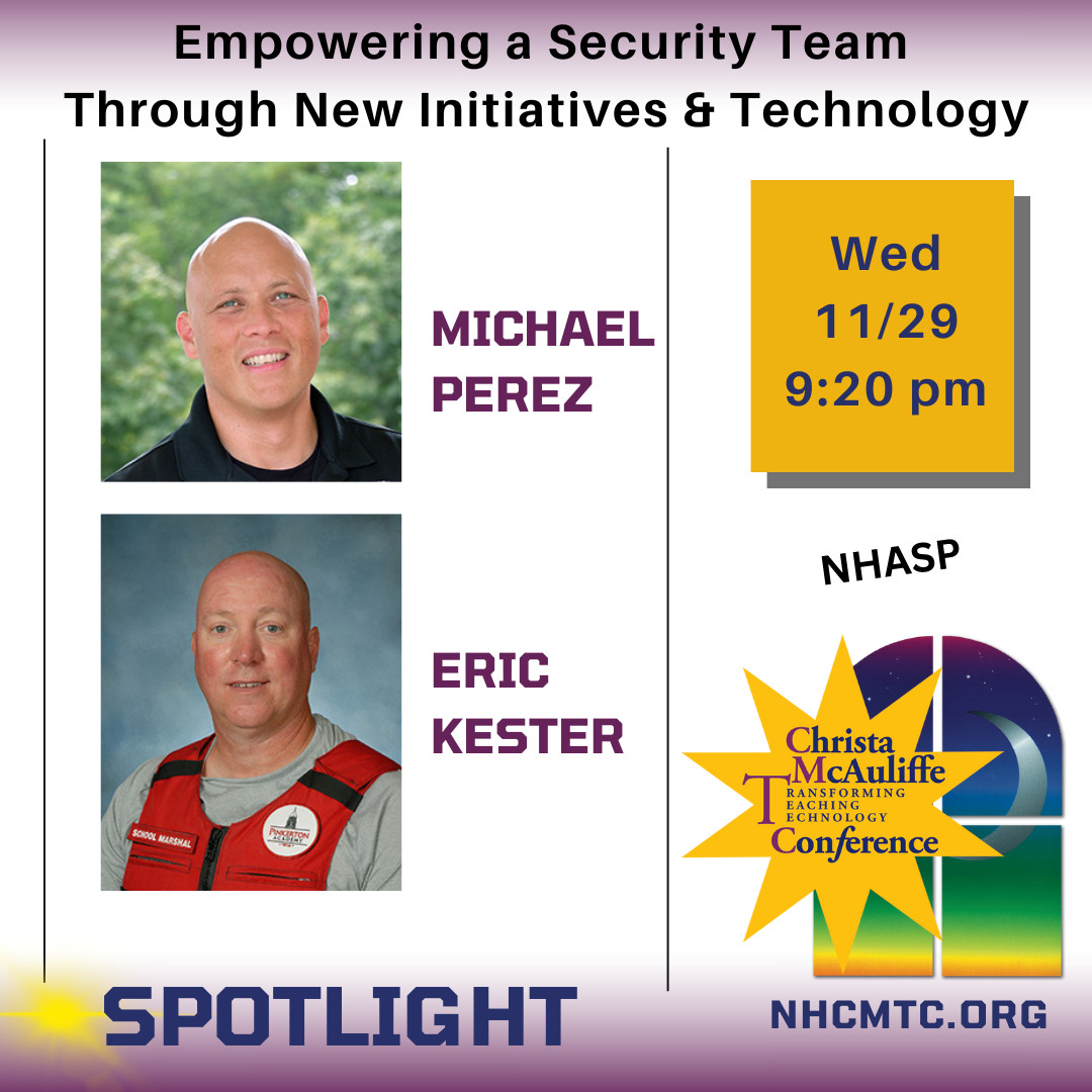 Don’t miss the SPOTLIGHT SESSION → Empowering a Security Team through New Initiatives & Technology with Michael Perez & Eric Kester  from @Pinkerton_NH