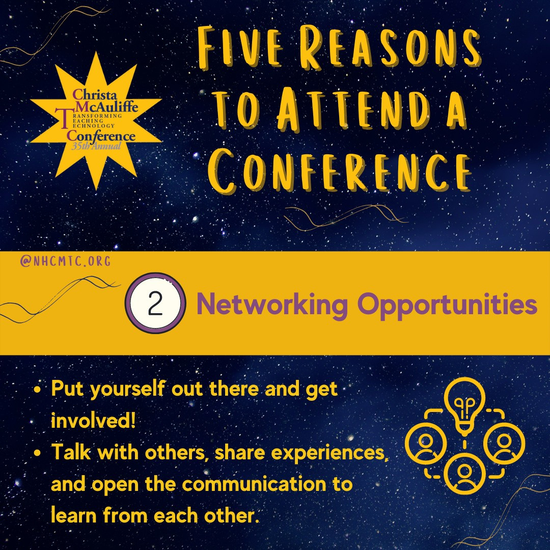 FIVE reasons to attend a conference - #2
Networking Opportunities