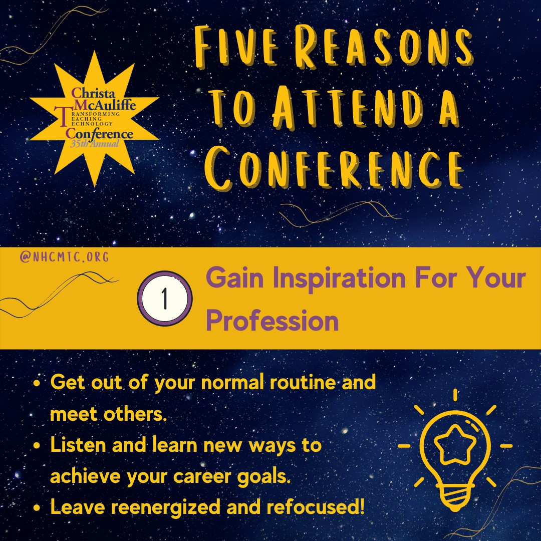 FIVE reasons to attend a conference - #1
Gain Inspiration for your Profession