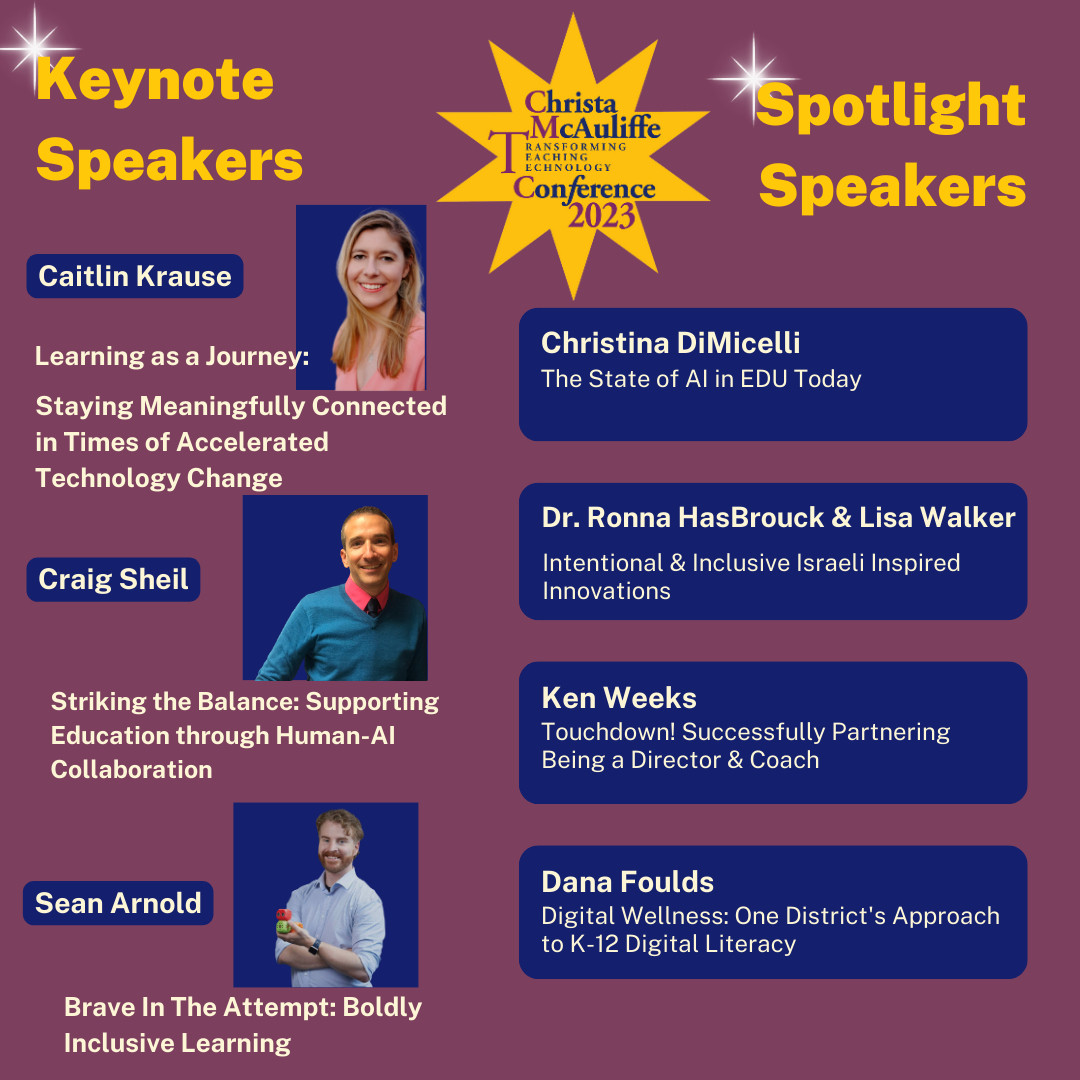 list of keynote and spotlight speakers for #CMTC23