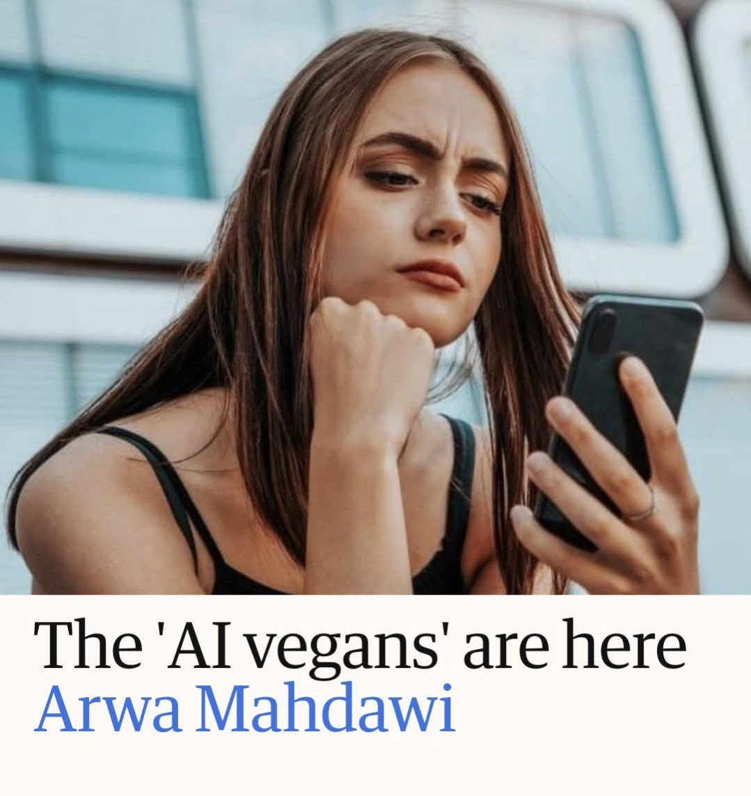 The guardian: "The AI vegans" are here