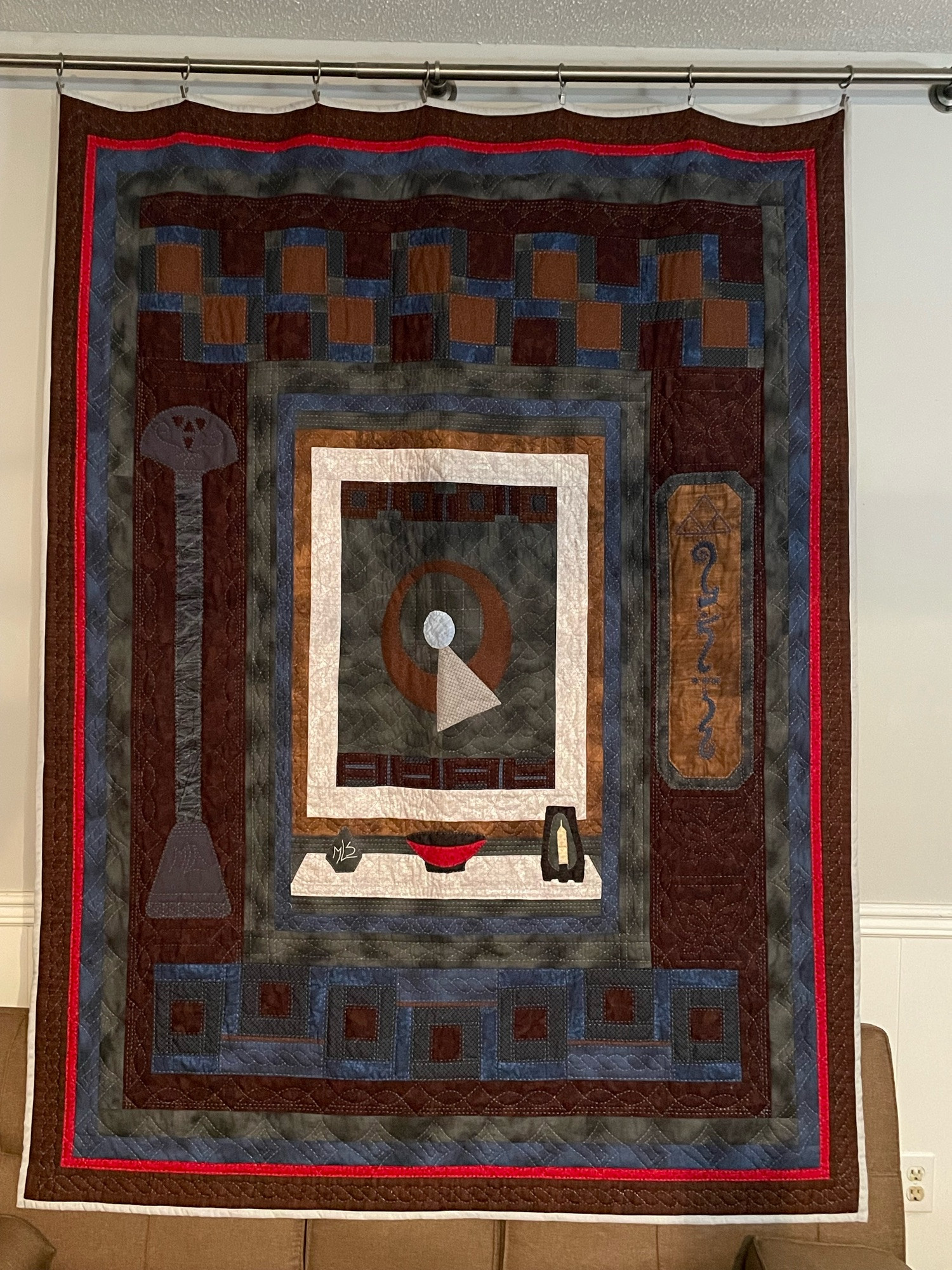 Vulcan Tapestry quilt