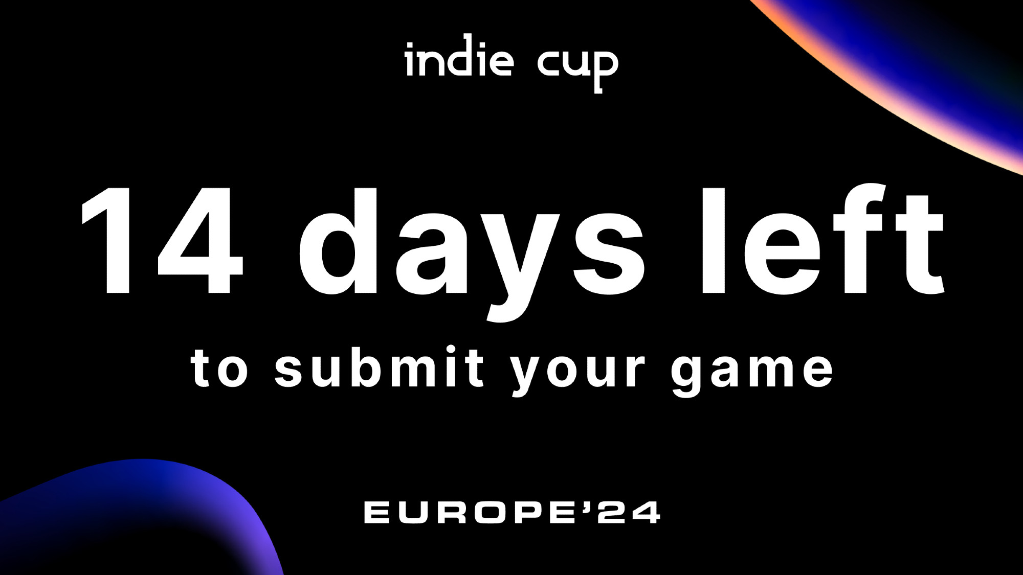 14 days left to submit your game to Indie Cup Europe'24