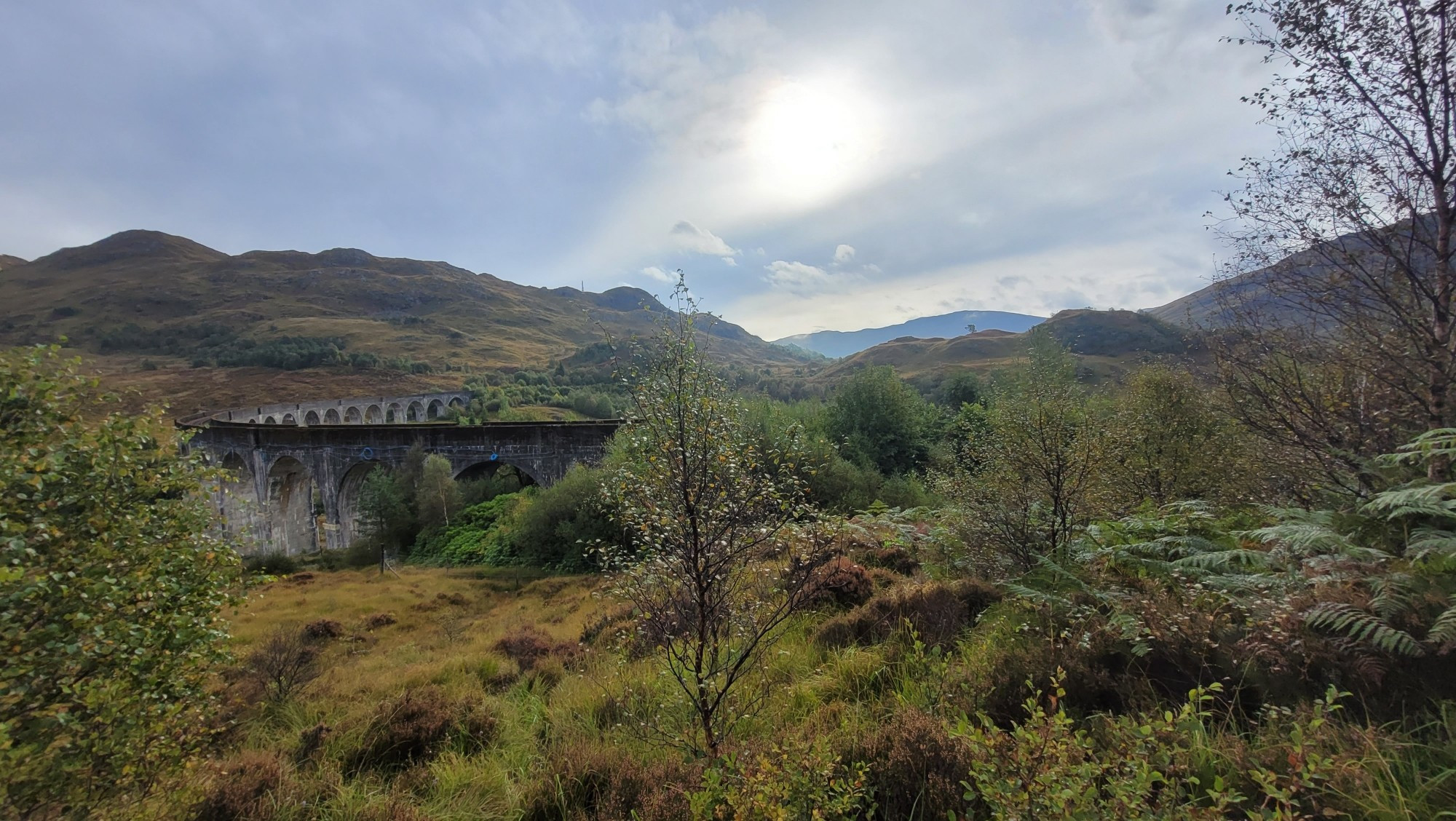 View onto the Glenfinnan Viaduct