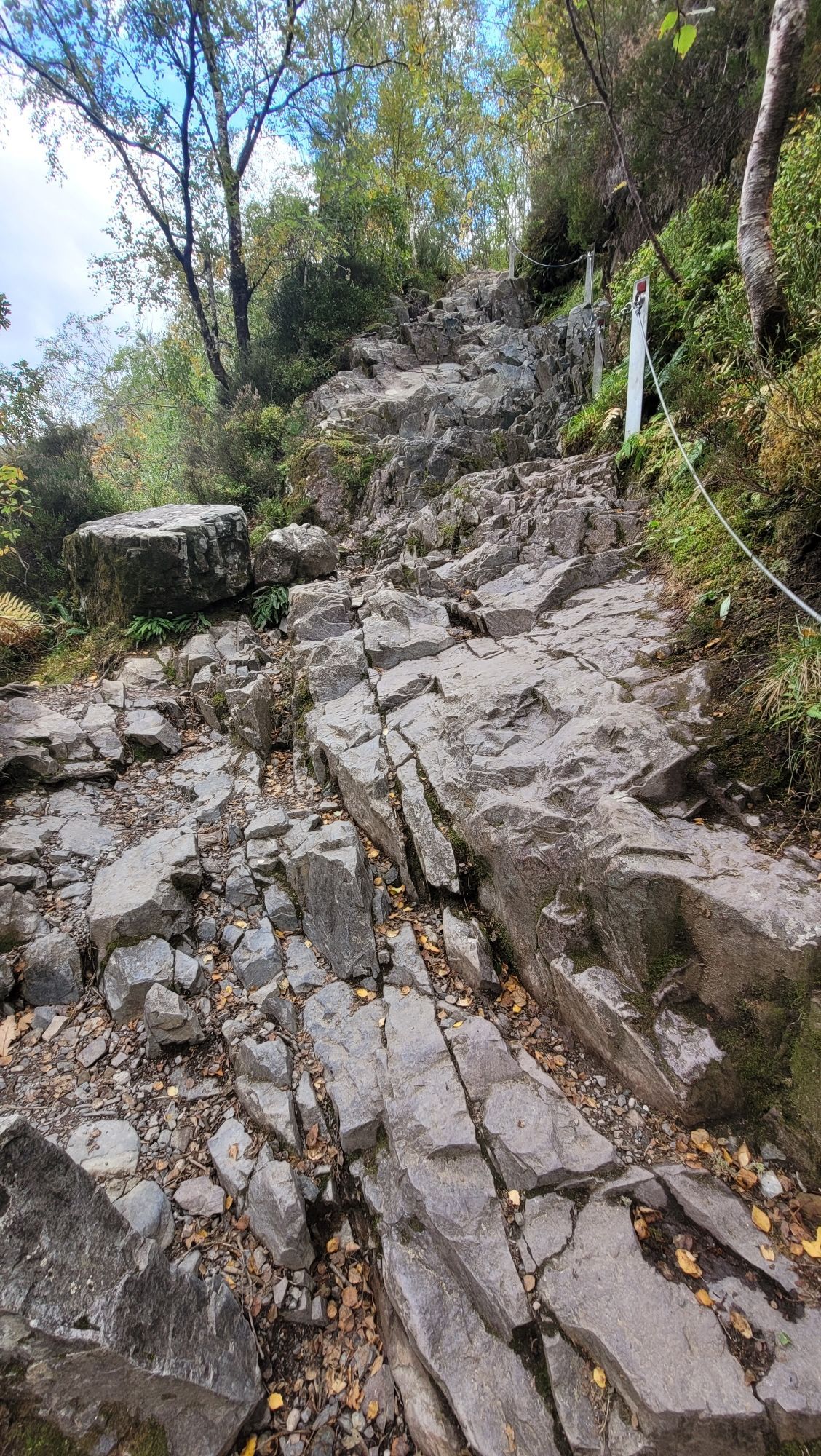 Rocky part of the way to the Hidden Valley, Glen Coe.