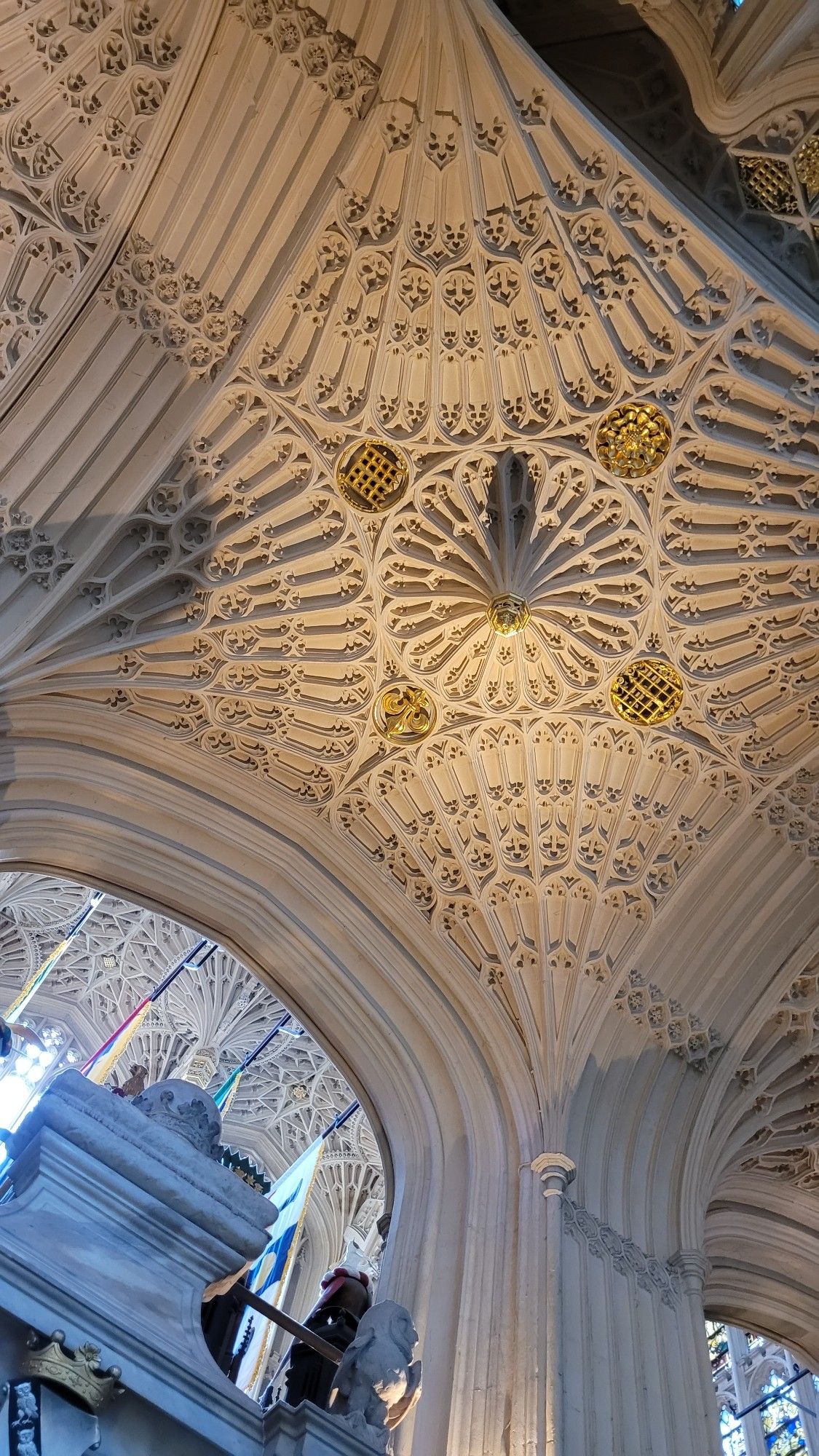 The ceiling at the Lady Chapel in Westminster Abbey