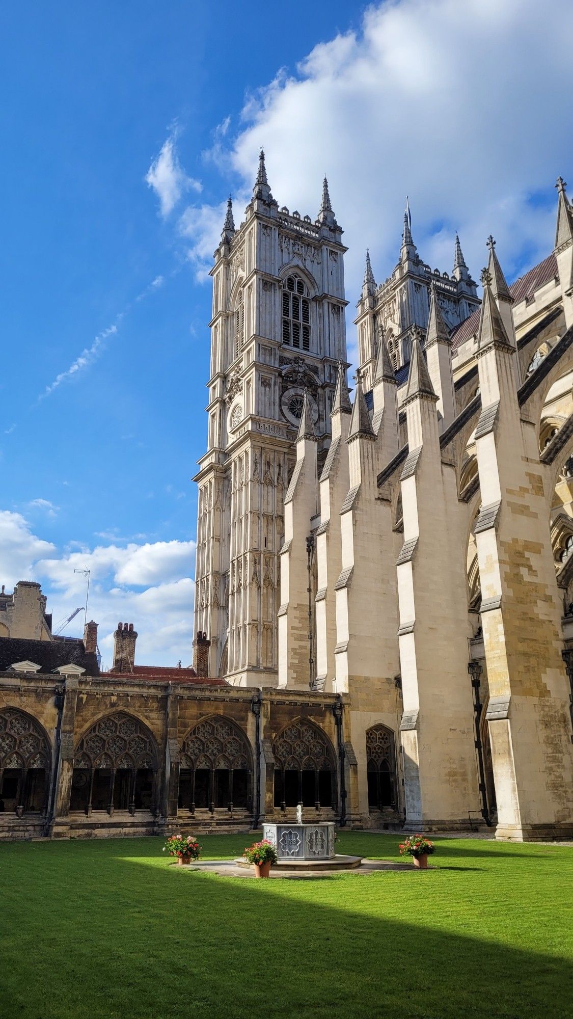 Westminster Abbey, view from the cloister garden