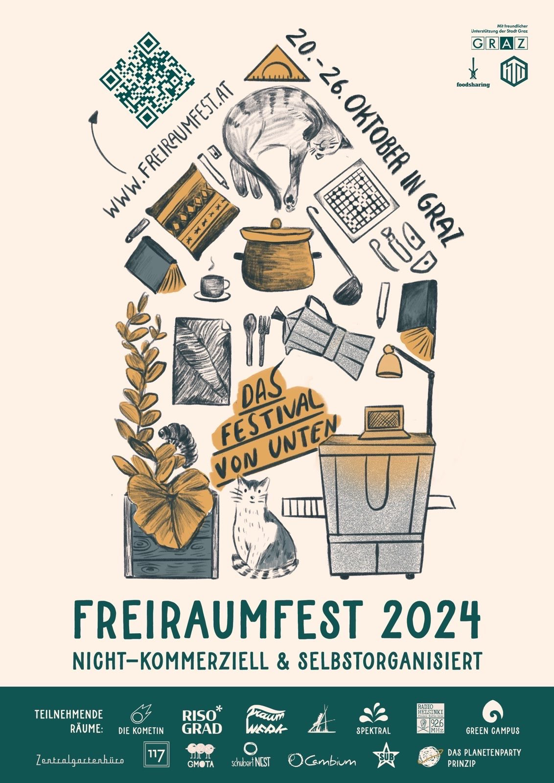 Freiraumfest 2024 Flyer