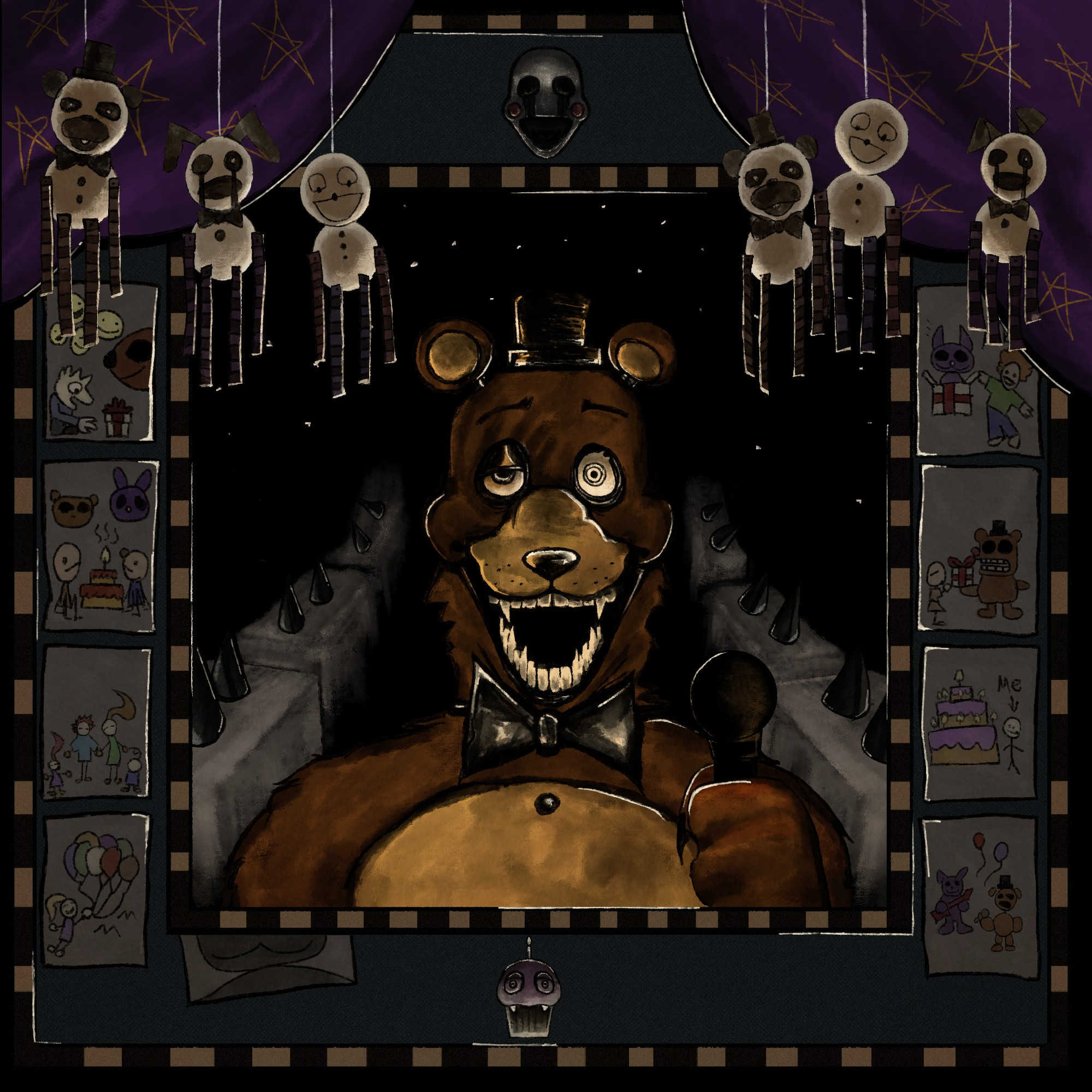 Horror art of fnaf 