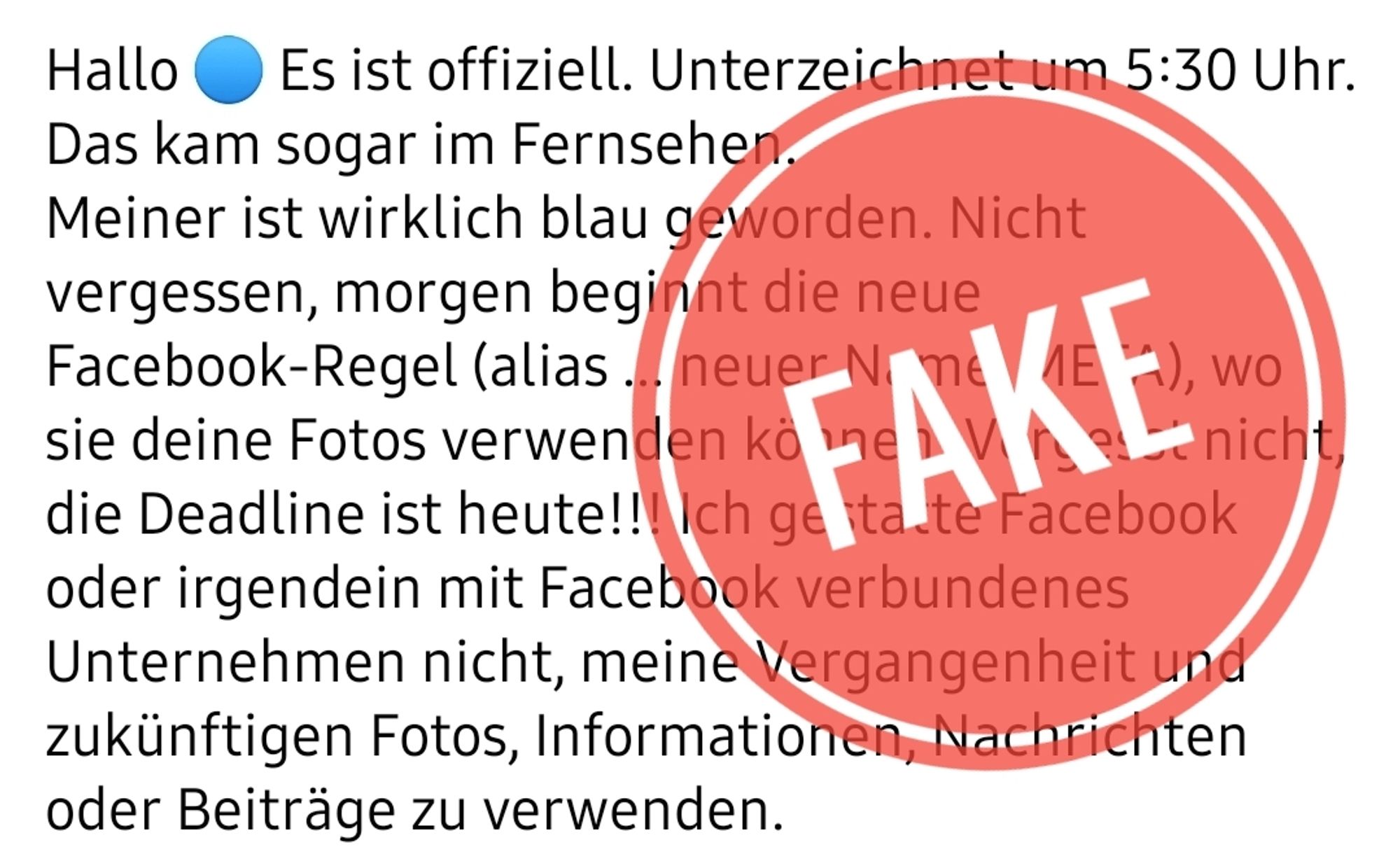 Nicht schon wieder....
Bitte sagt Euren Freunden auf Facebook, dass jene die das als Statusbeitrag veröffentlicht haben, Bullshit posten. Teilt das alle mal bitte. https://www.mimikama.org/facebook-wird-diesen-sommer-mit-dem-aufladen/