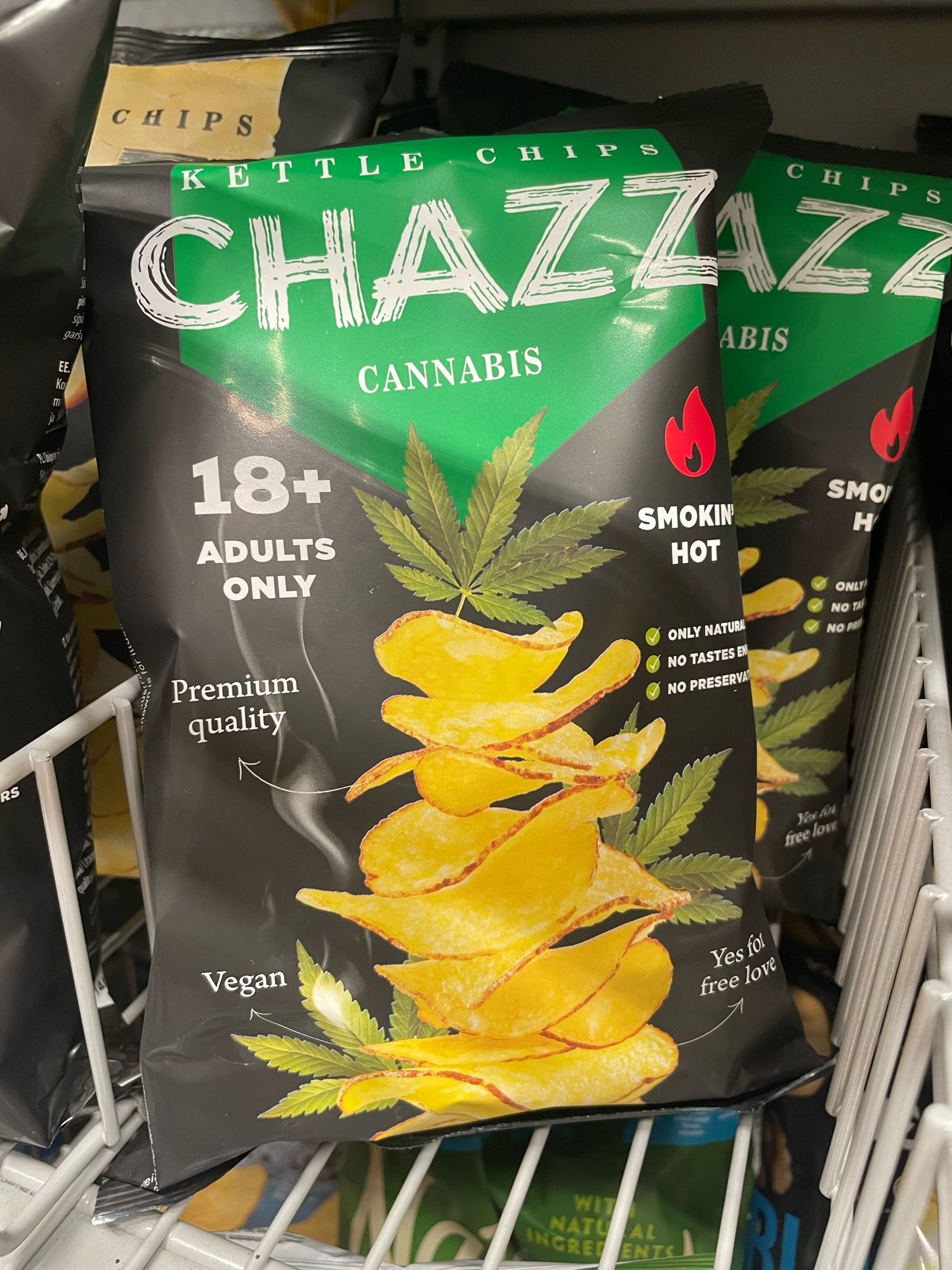 Cannabis flavoured crisps adults only