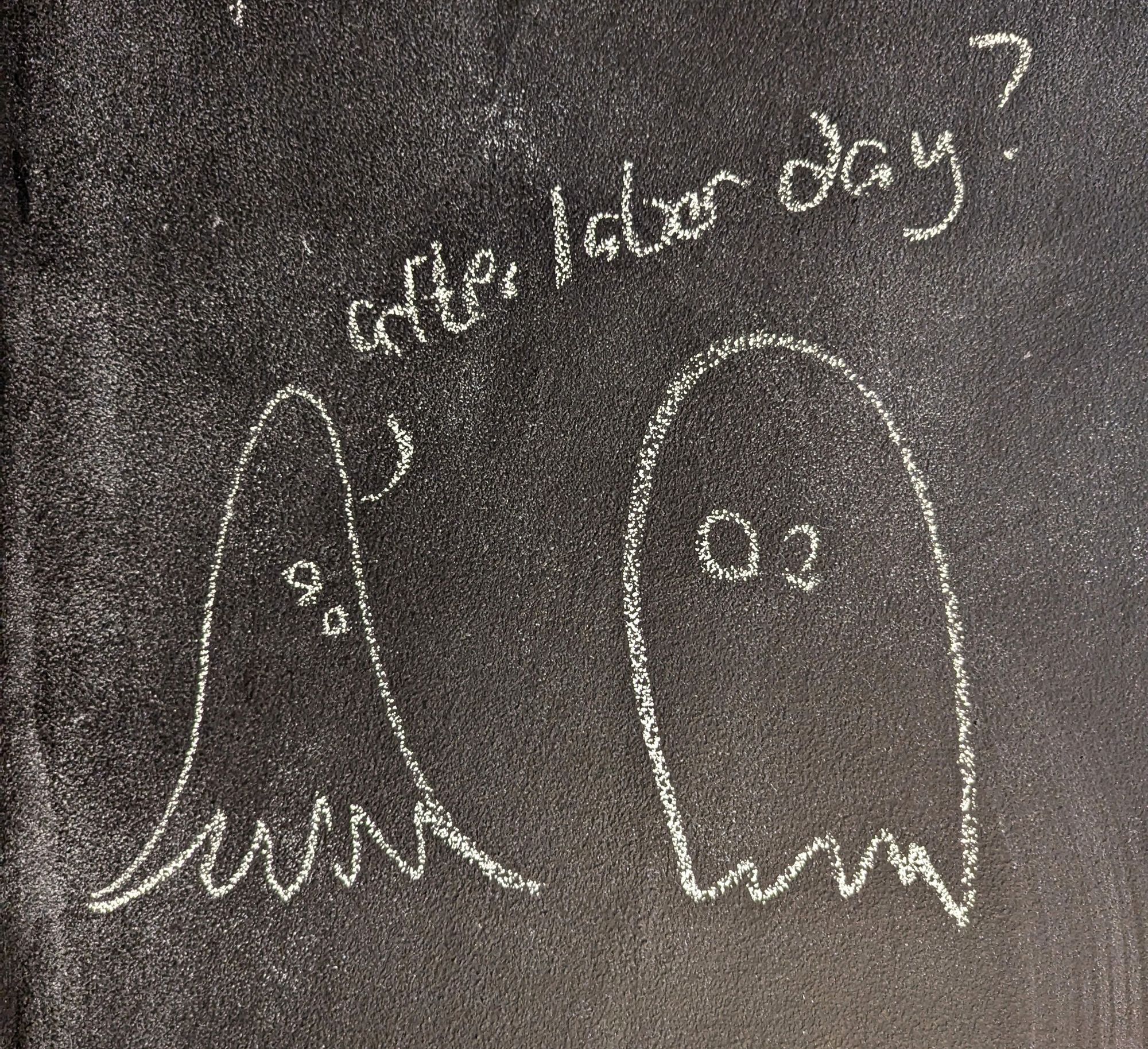 A ghost asking another ghost "after labor day"?