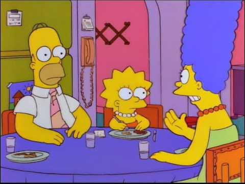 Homer Simpson, wearing his go-to pink-and-cream tie