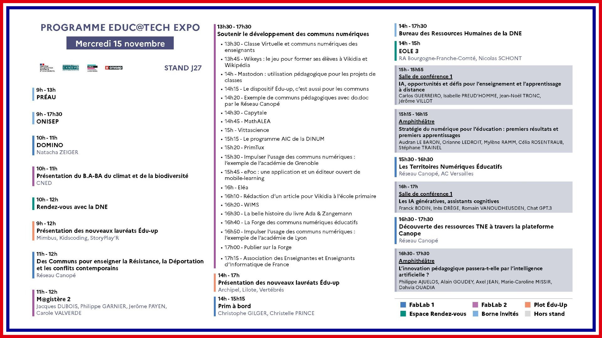 Programme EducaTech Expo