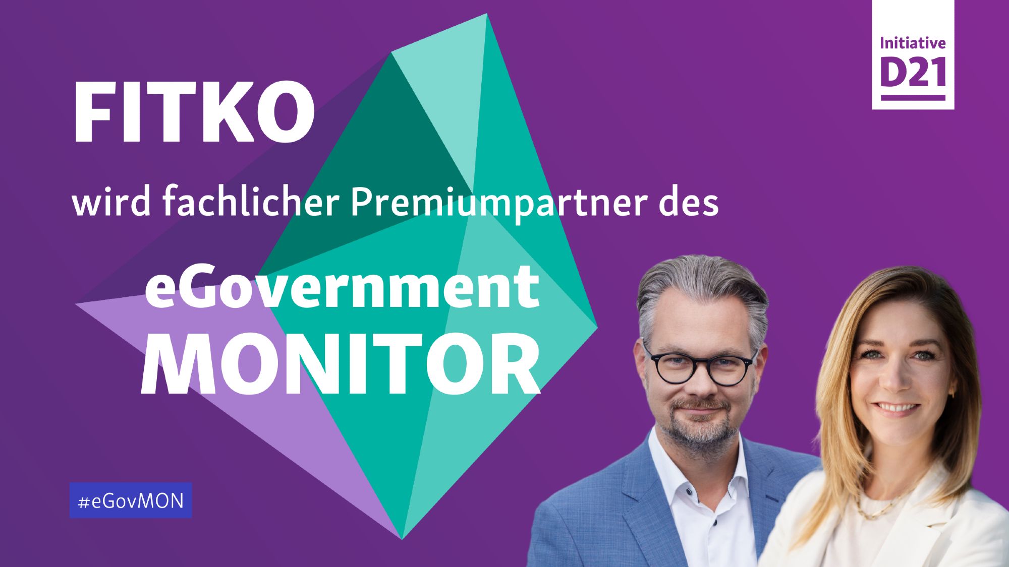 FITKO wird fachlicher Premiumpartner des eGovernment MONITOR. Dazu Porträts von Lena-Sophie Müller und André Göbel