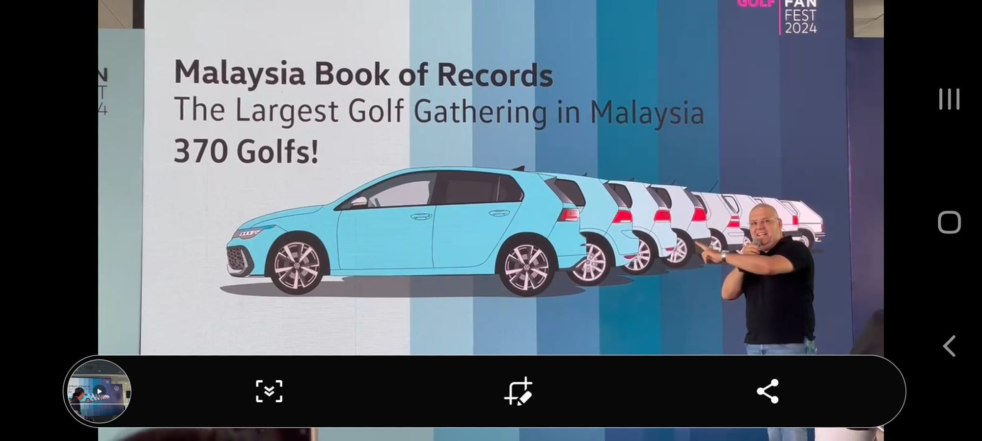 Volkswagen Passenger Cars Malaysia and Volkswagen Golf owners set a record for Largest Gathering of VW Golfs at one location in Malaysia (PETRONAS Sepang International Circuit) - 370 cars of all generations. This record is now listed in the Malaysia Book of Records.
Congratulations!
#vw #volkswagengolf #golffanfest #volkswagenmalaysia #MalaysiaBookOfRecords #golffanfest2024