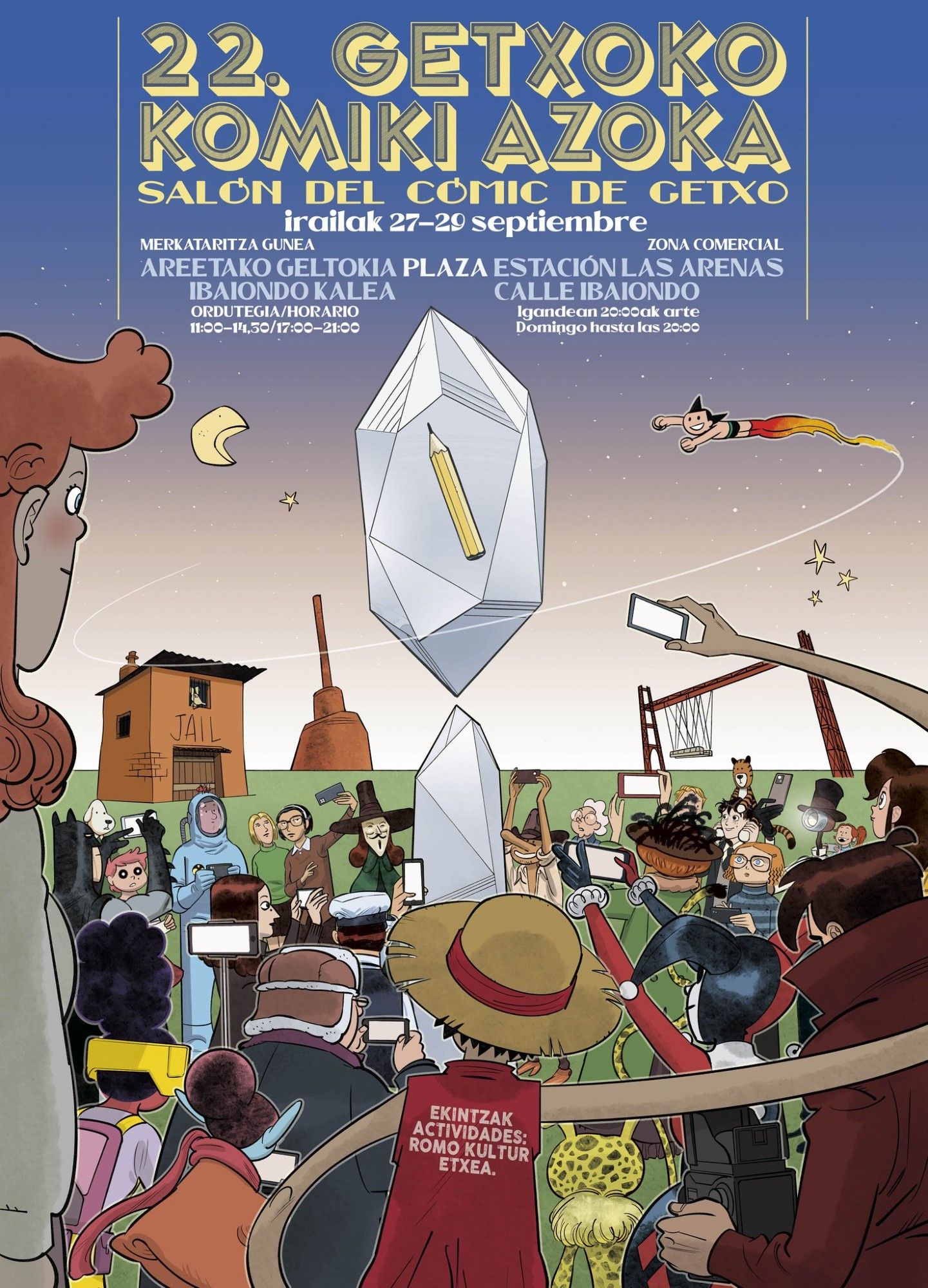 Cartel del XXII Salón del cómic de Getxo