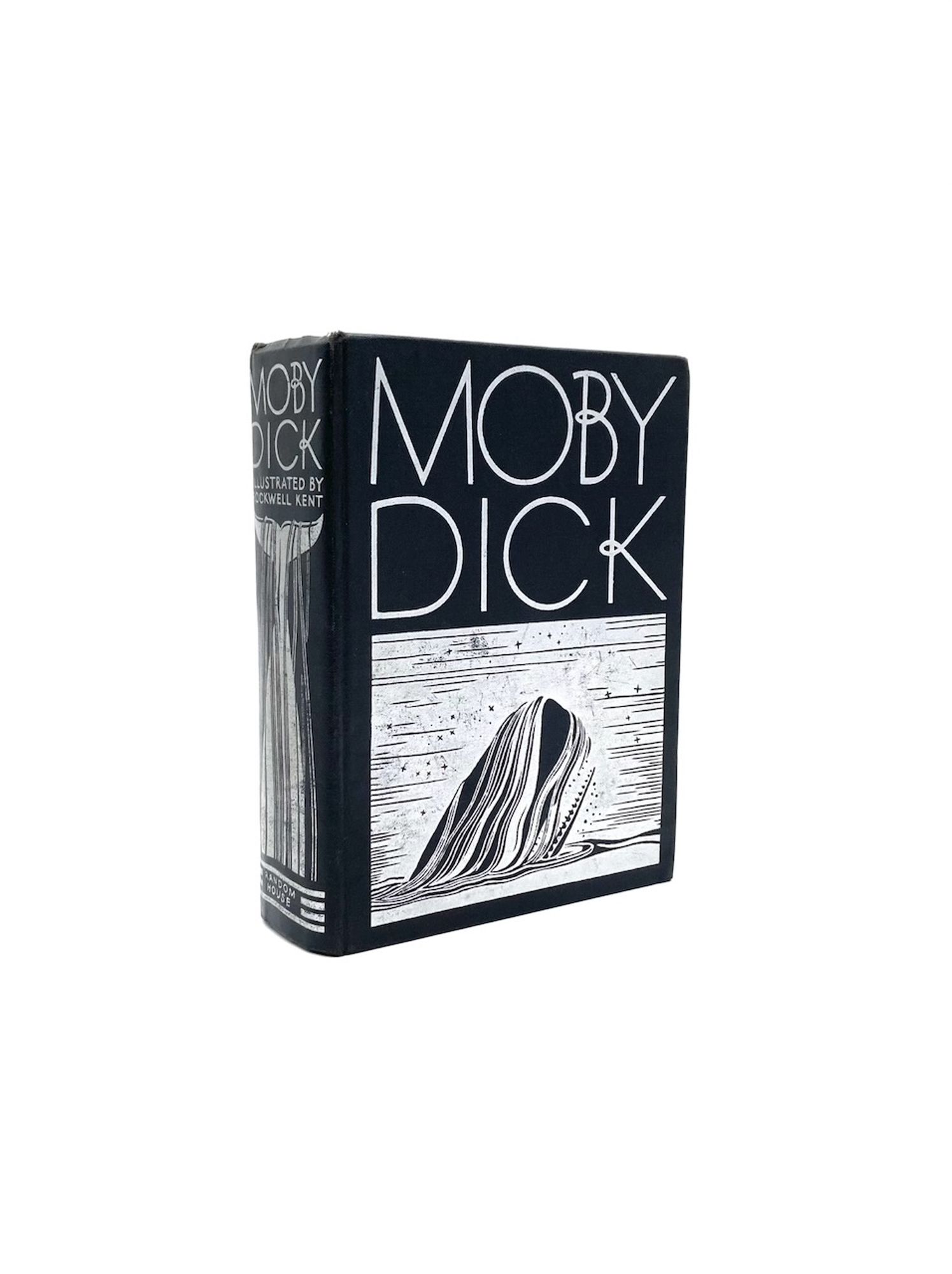 The front cover of our first trade edition of Rockwell Kent's illustrated Moby Dick.