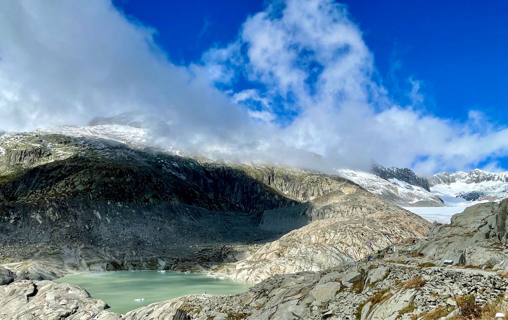 Was vom
Rhônegletscher bleibt