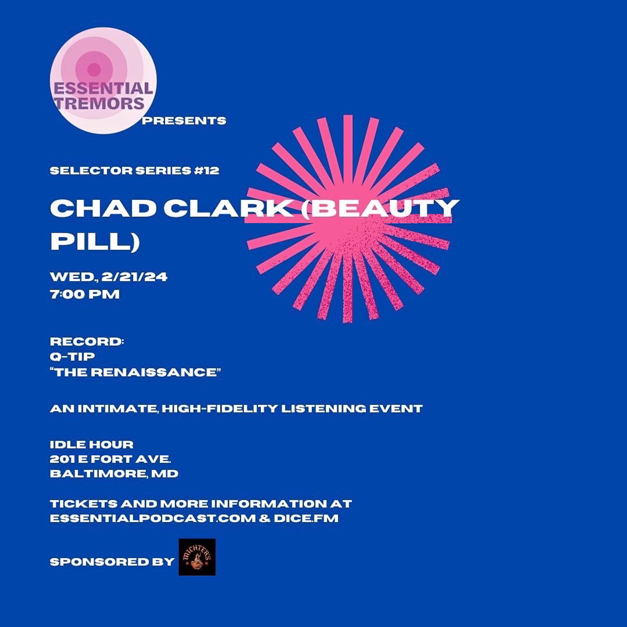 Selector series February 21 in Baltimore, Idle Hour

Chad Clark talks about Q-Tip’s “The Renaissance.”