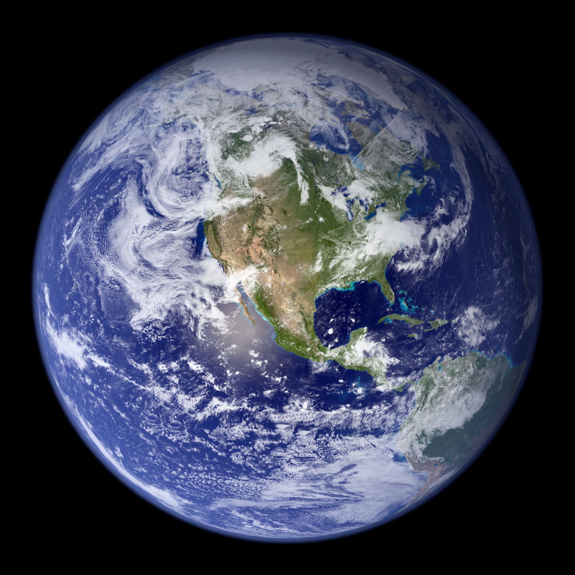 A picture of the Earth from space, taken over the northwestern portion of the globe. Because the world is a vampire.

SENT TO DR-A-A-A-A-IN.