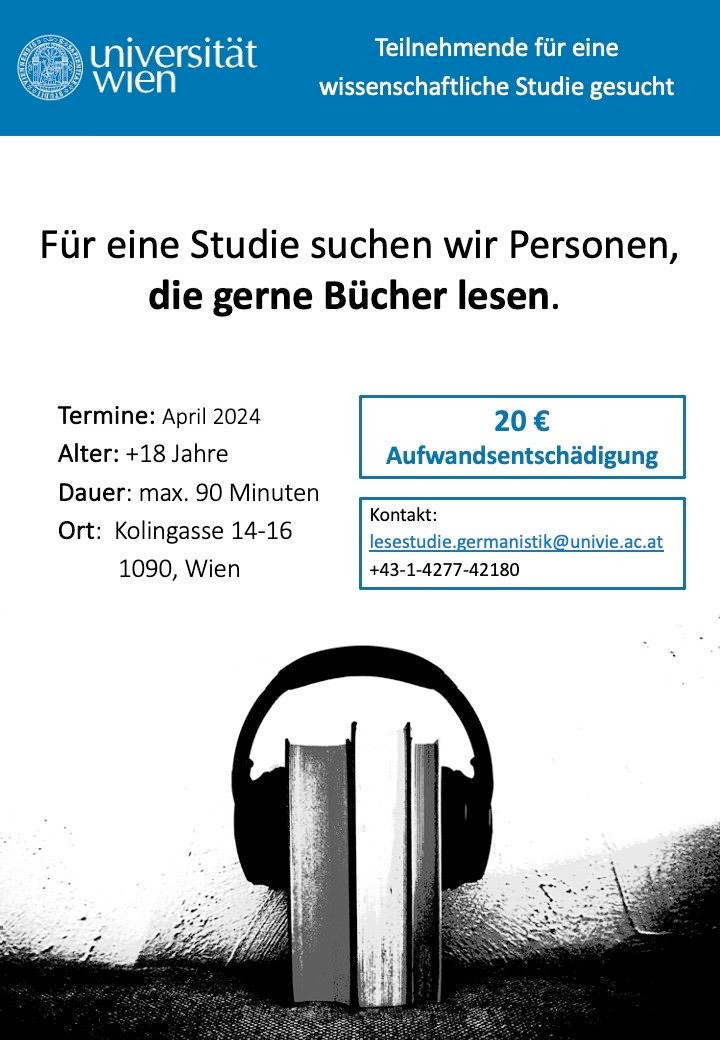 Flyer für die Studie.