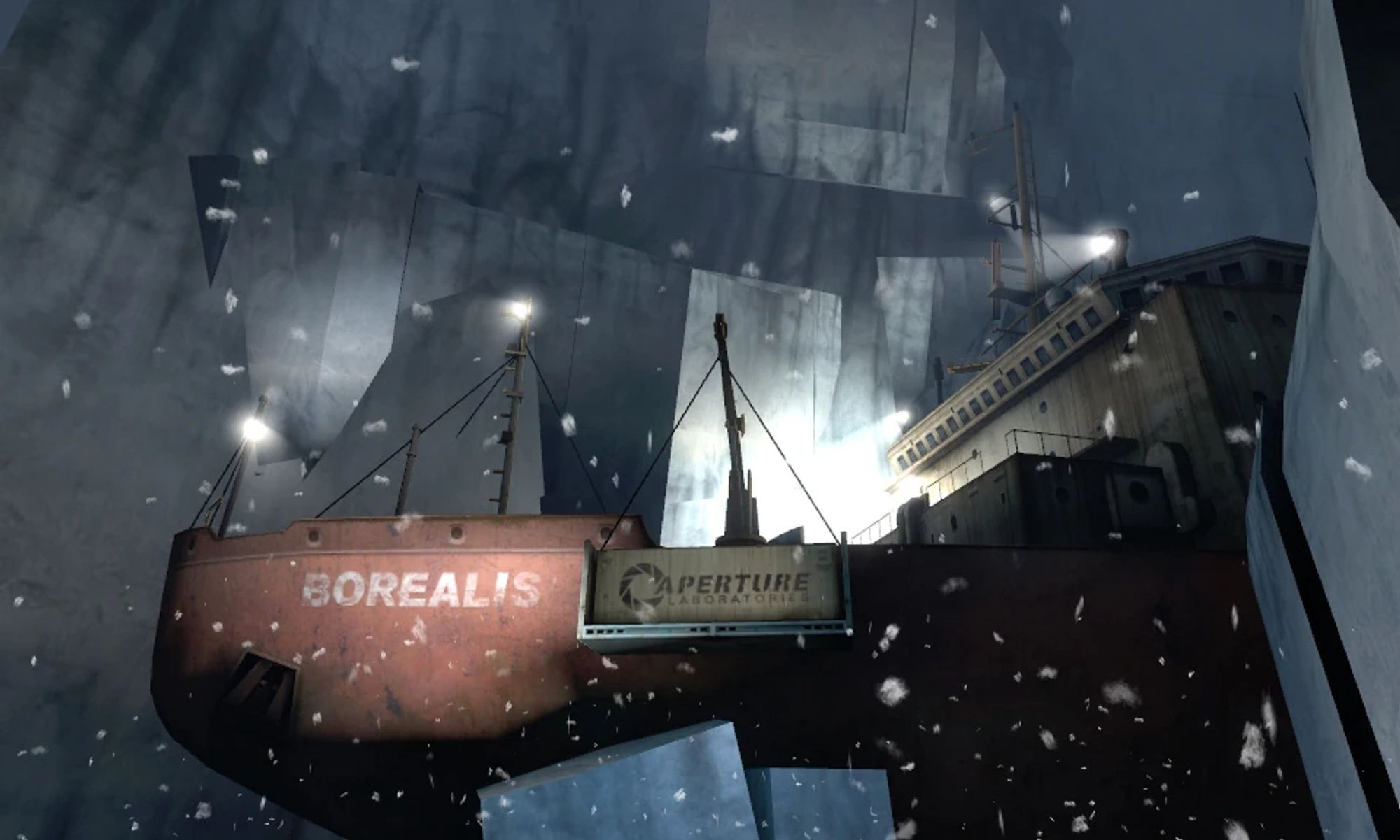 Half-Life2 Episode2に登場する”BOREALIS”。モデルは米沿岸警備隊の砕氷船”ヒーリー”。

引用→https://half-life.fandom.com/wiki/Borealis