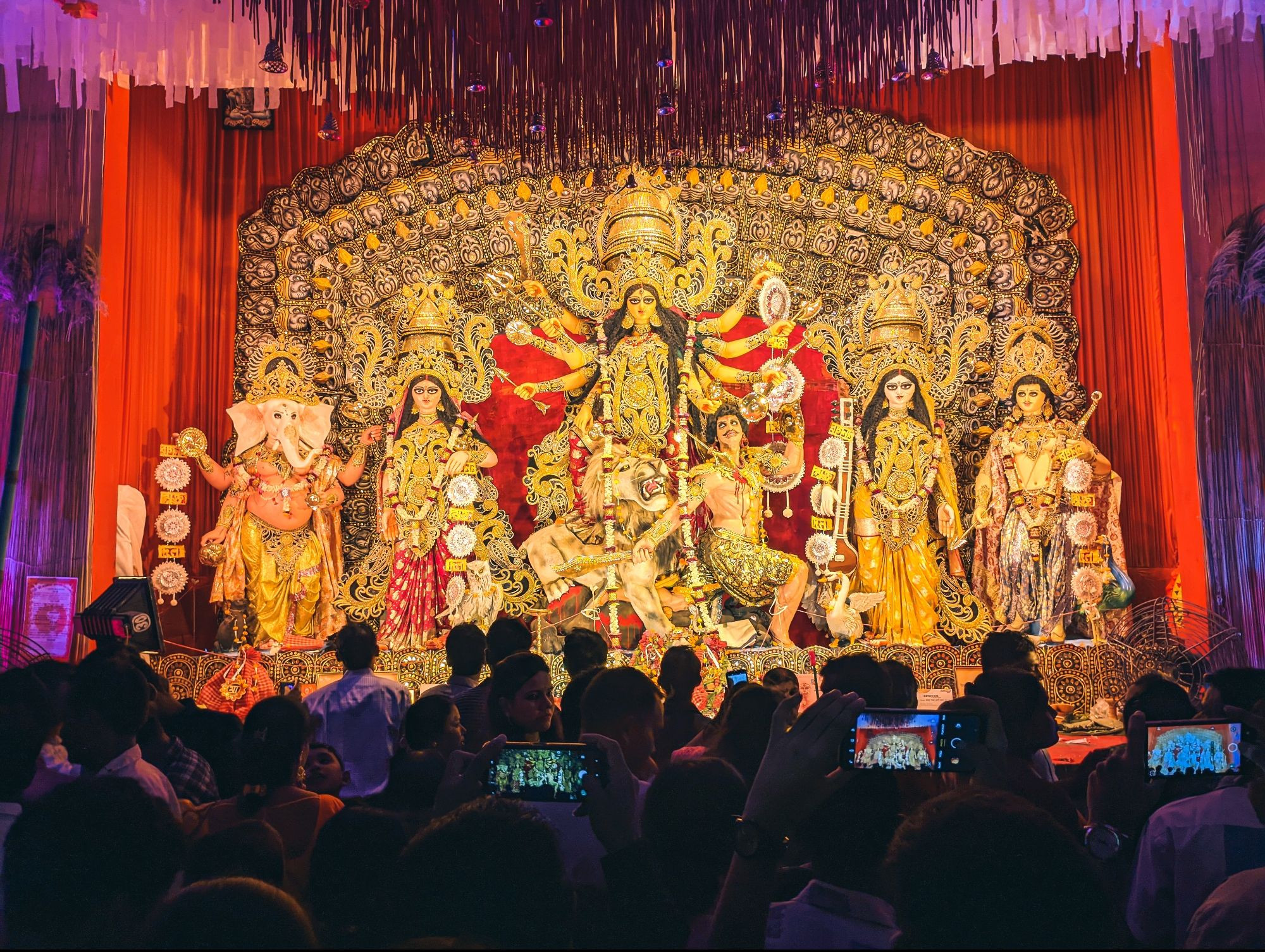 Durga idol of Bagnan Bus Stand