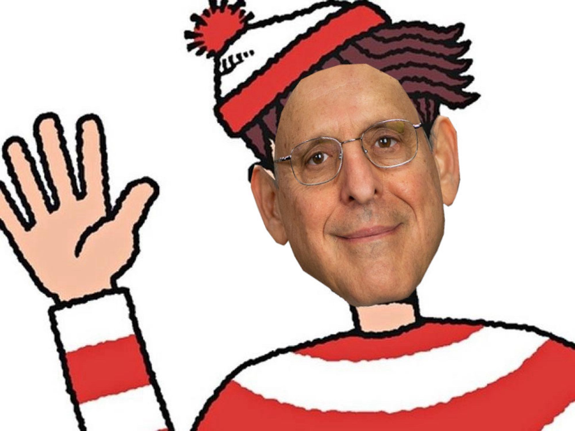 Where’s Waldo with the face of Merrick Garland