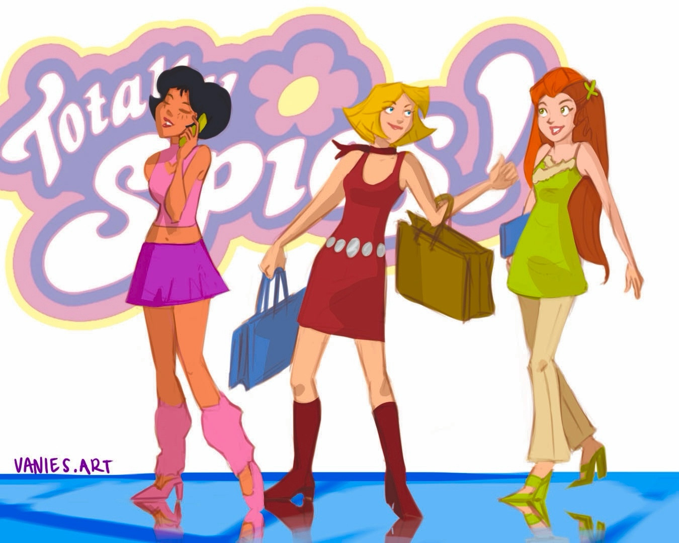 Digital art , animated media , totally spies fanart