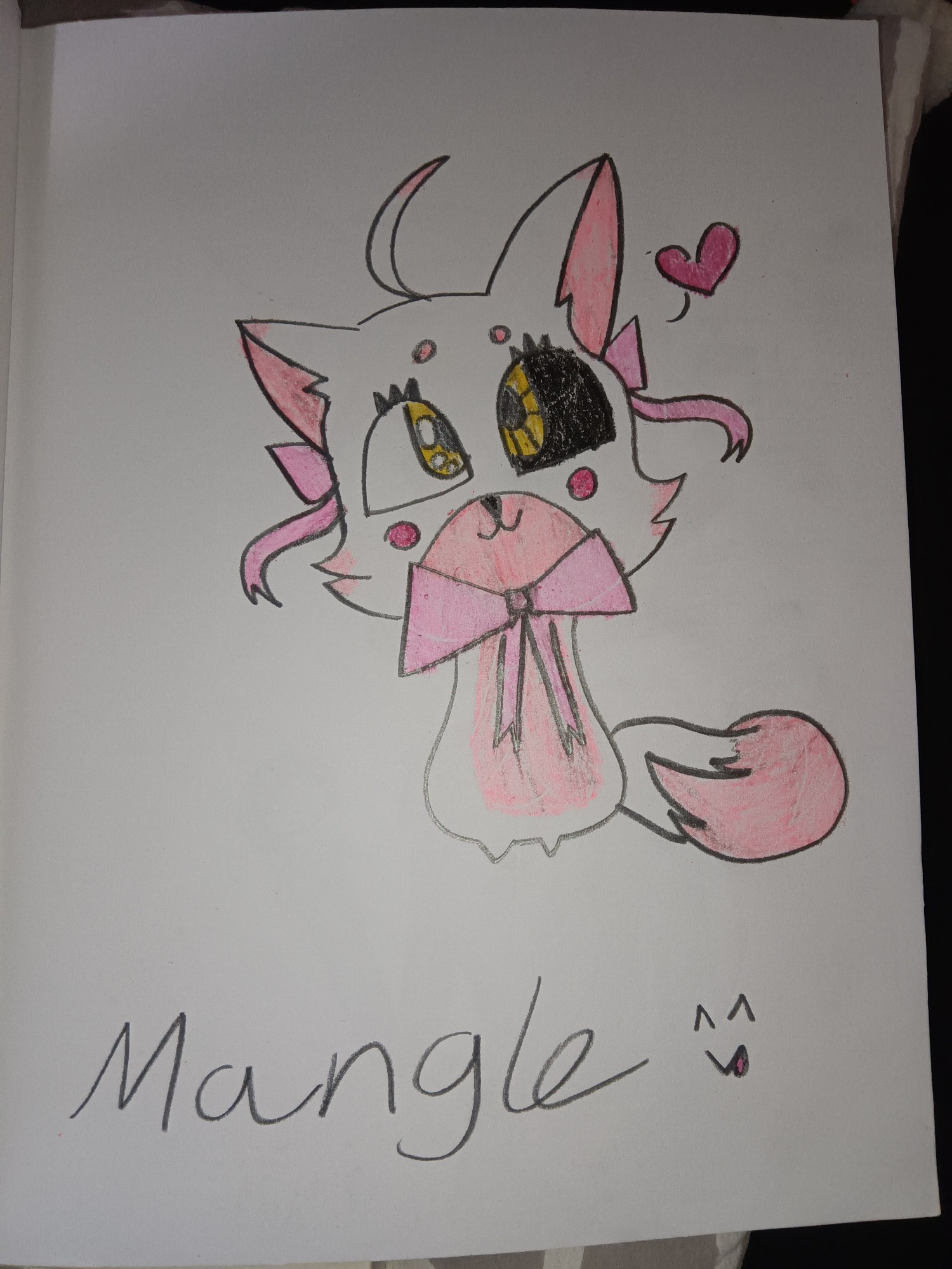 Little Mangled/Toy Foxy/Mangle 🦊🤍🩷🎀