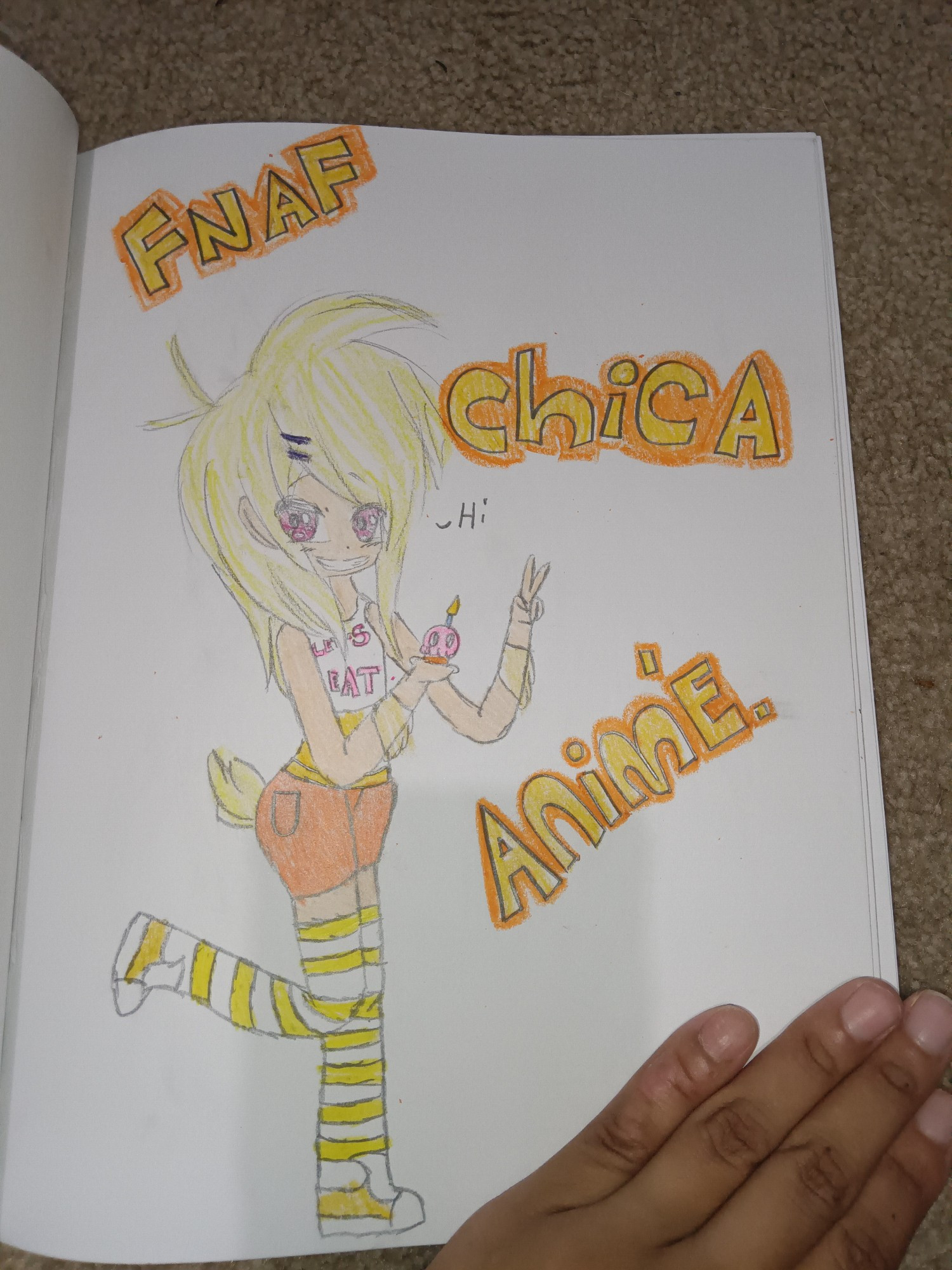 Chica Human Art 🐥💛🧡🧁🎂🍕