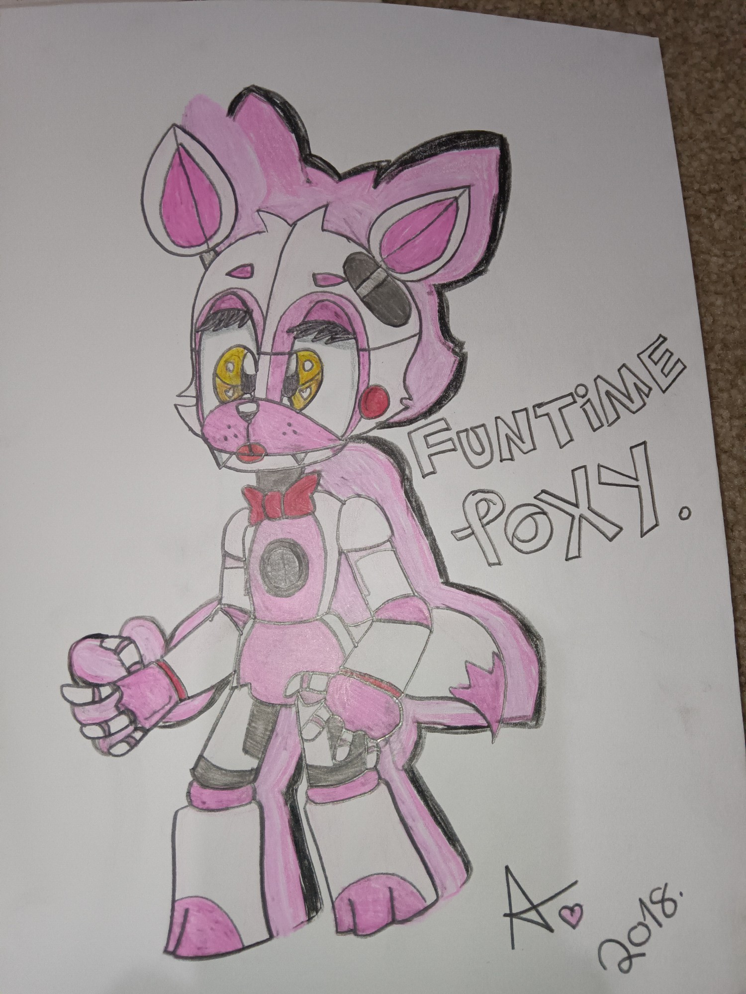 Funtime Foxy Fanart from 2018 Five Nights At Freddy's Sister Location