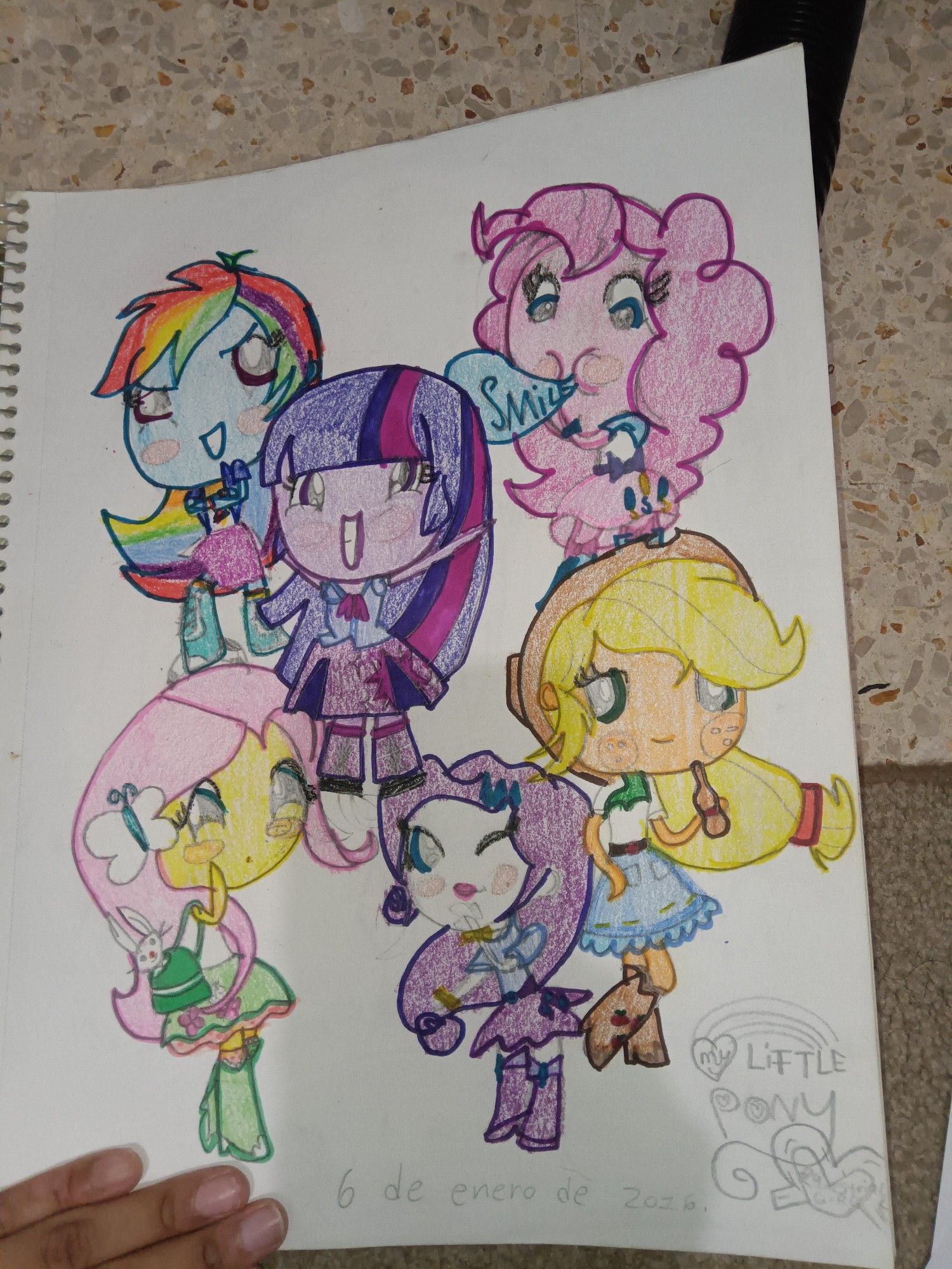 My Little Pony Equestria Girls Nostalgic Art from 2016