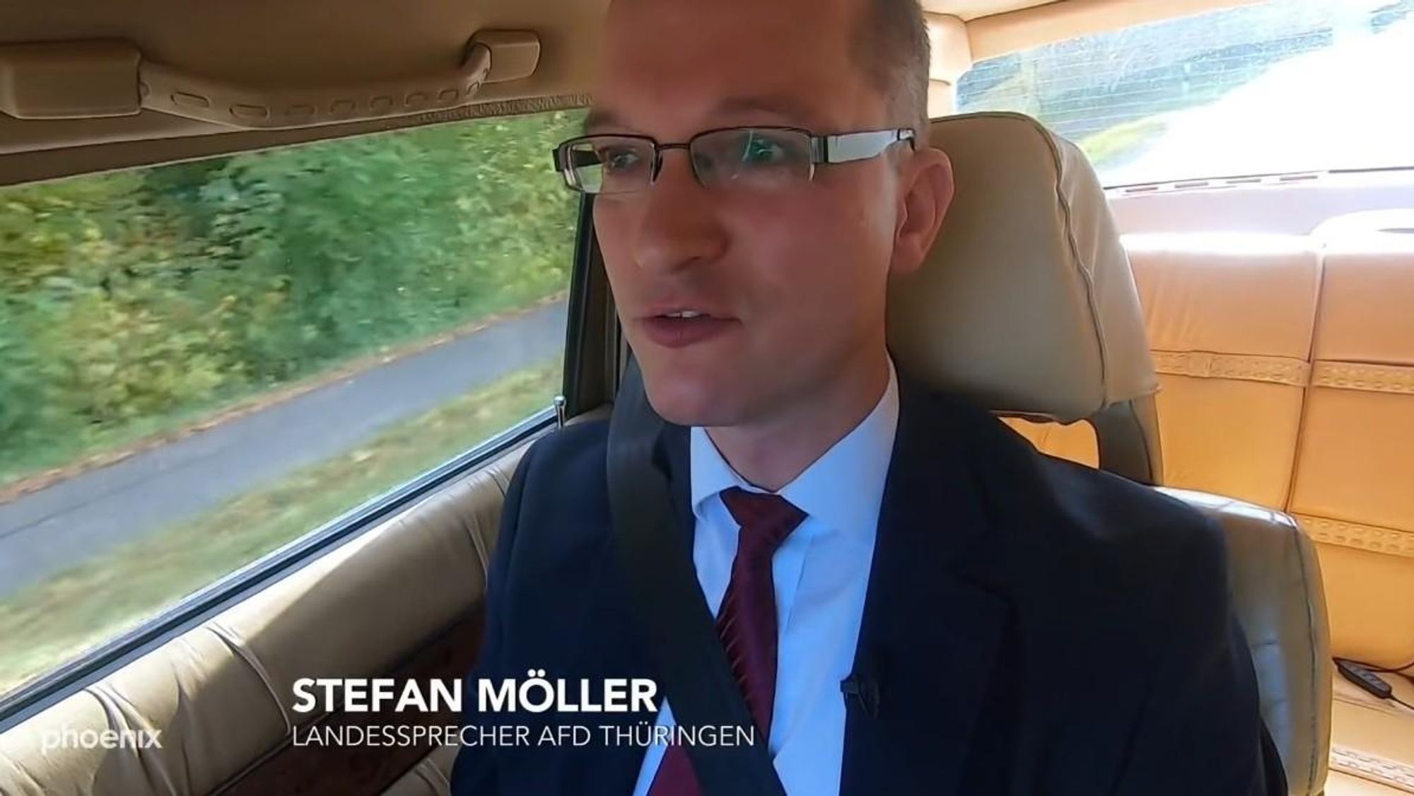 Stefan Möller führt neben Björn Höcke die Landesliste der Thüringer AfD an. (Foto: Screenshot von YT/@phoenix)