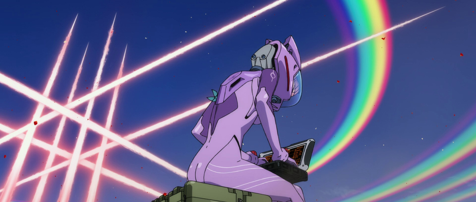 Midori working in the midst of battle