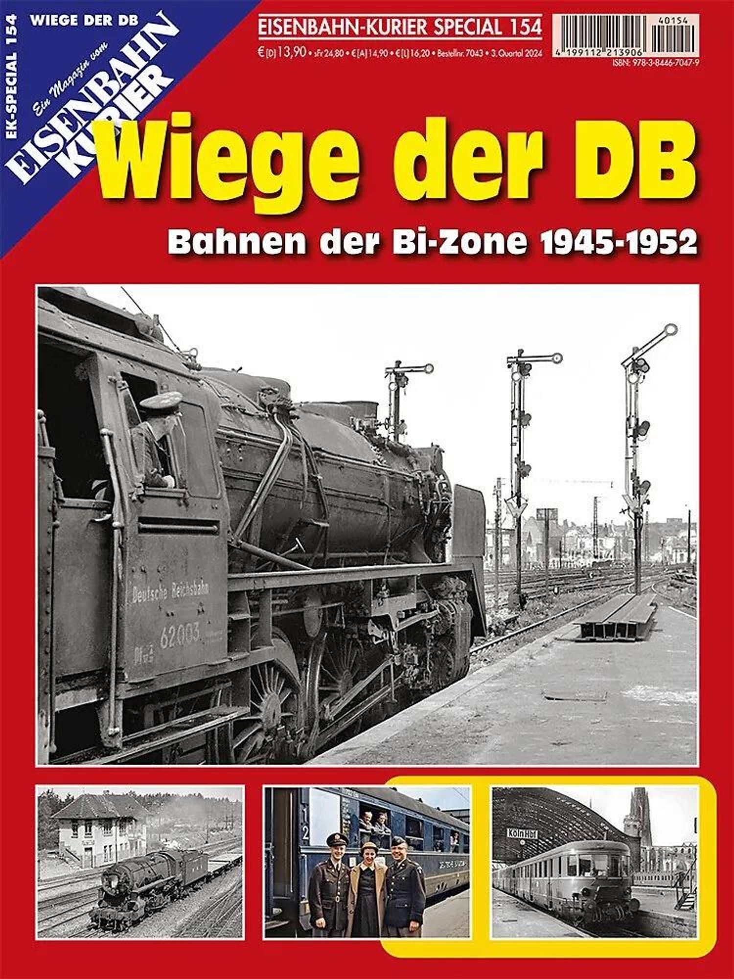 Couverture de Magazine «Eisenbahn Kurier Spezial» avec le titre «Wiege der DB» 