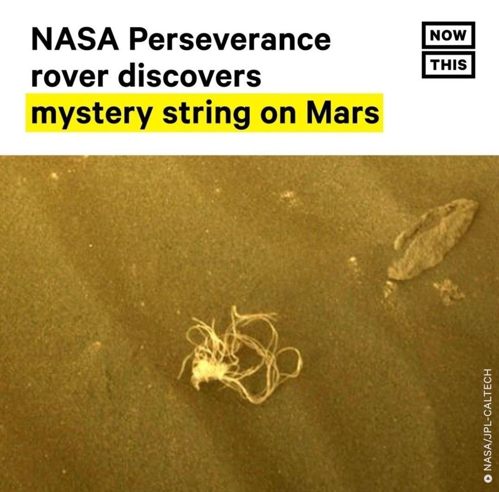 Headline from NOW THIS

NASA Perseverance rover discovers mystery string on Mars