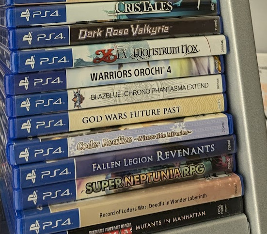 a bunch of ps4 games with fake-ass names and questionable punctuation like "code: realize ~wintertide miracles~"