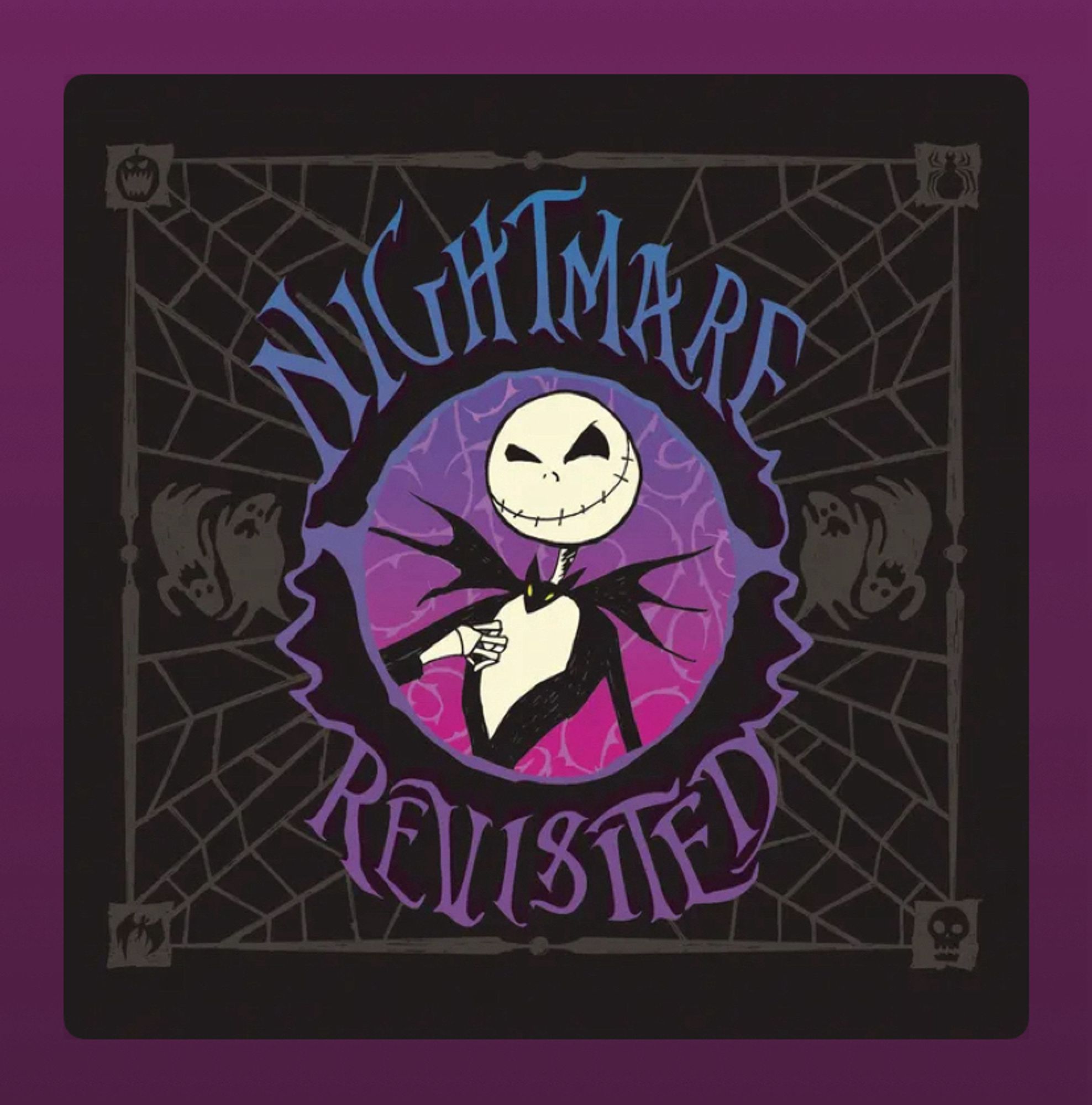 Cover des Albums Nightmare Revisited - eine Compilation mit Covern der Lieder von A Nightmare Before Christmas.