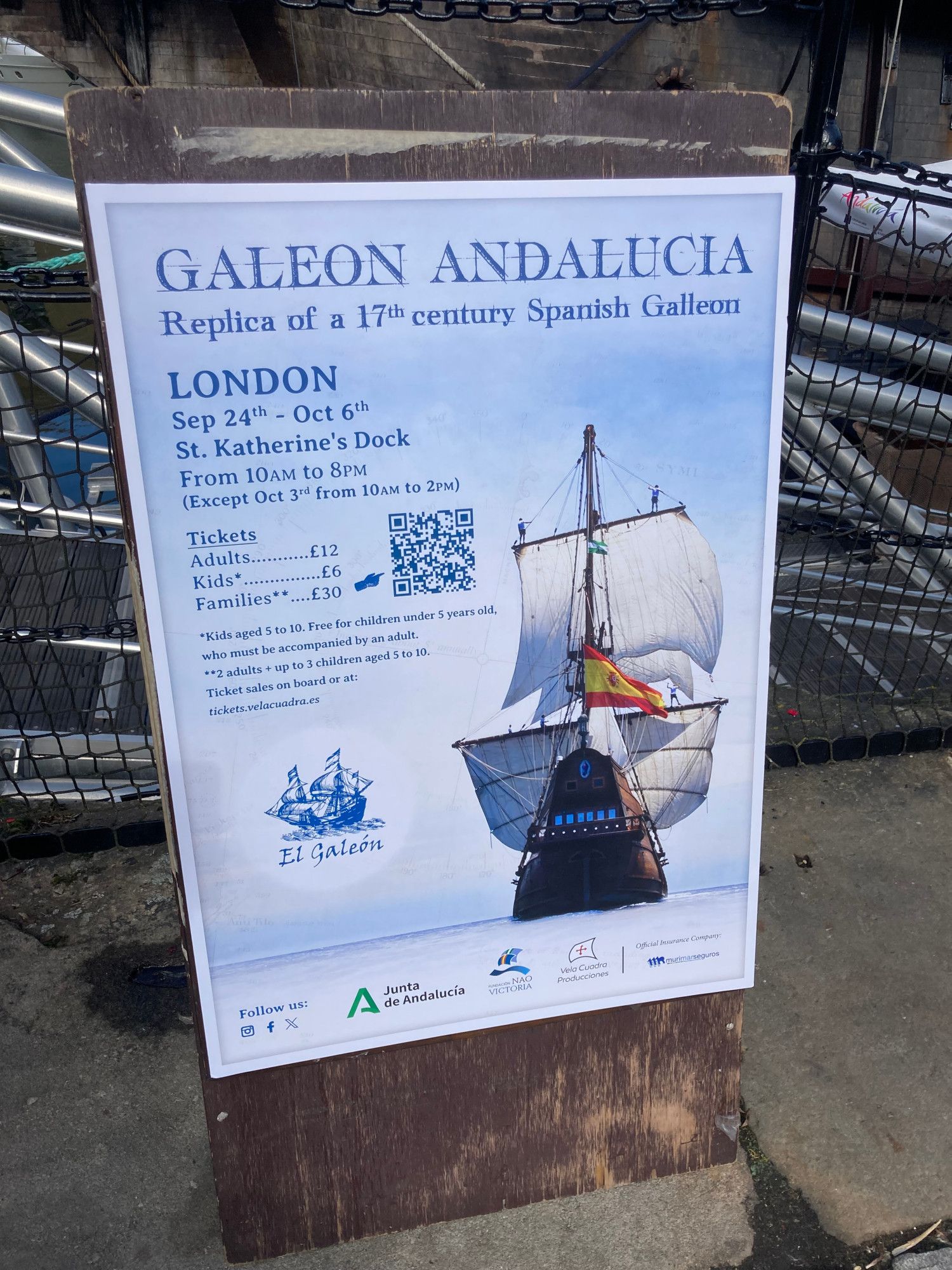 Information on the Galeon Andalucía replica