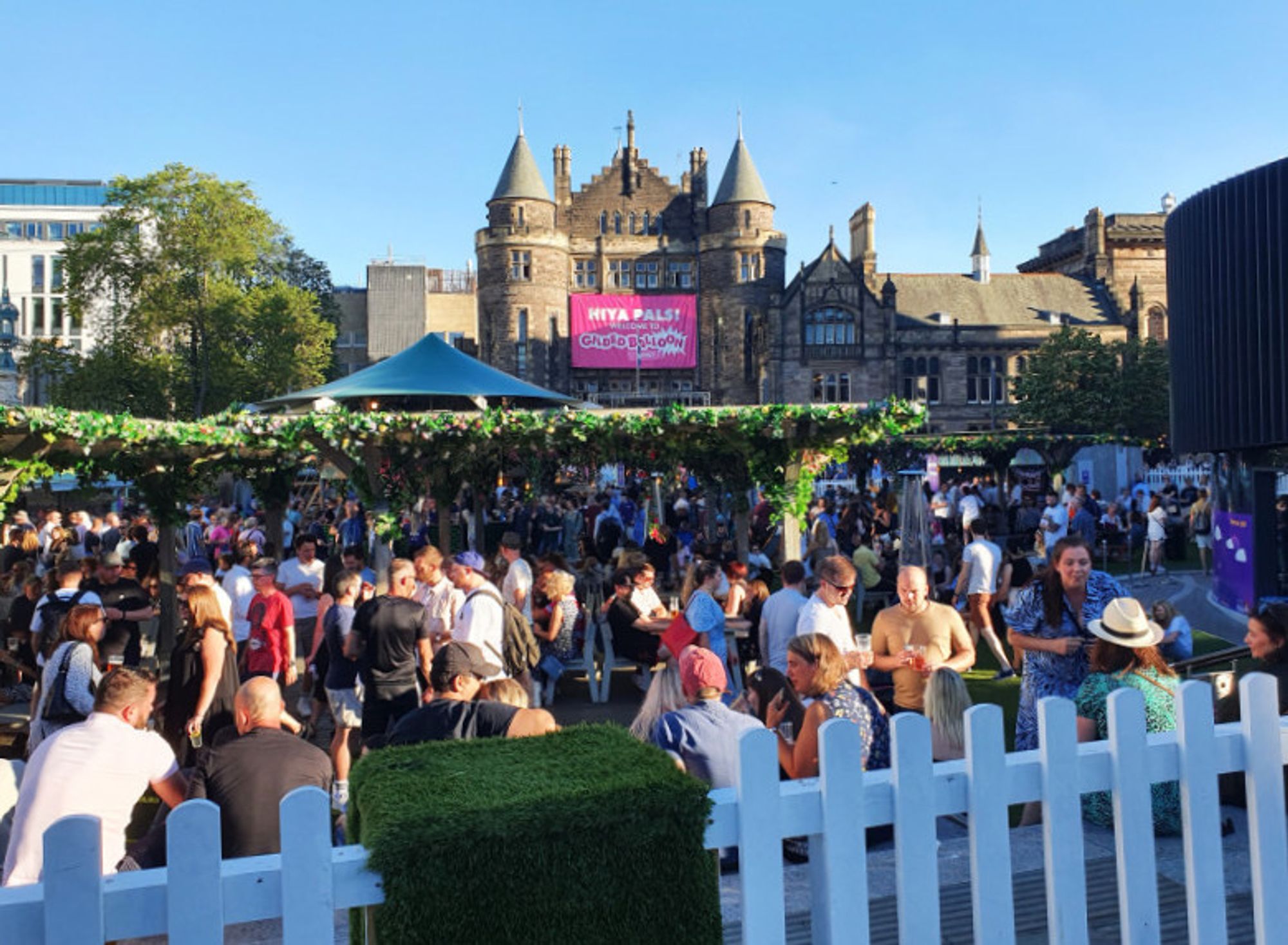 Bristo Square University of Edinburgh during the Fringe