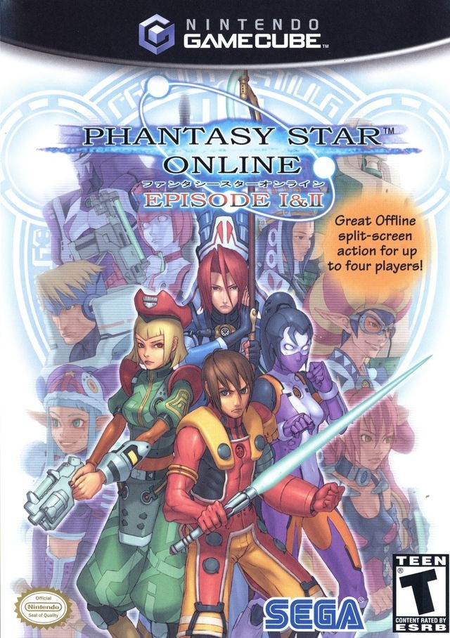 The box art for Phantasy Star Online Episode I & II 