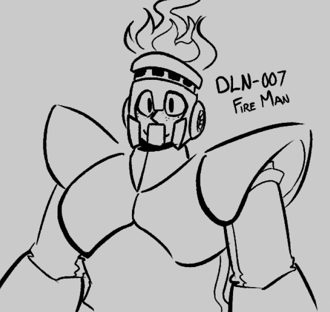 DLN-007 Fire Man, just standing there.... wholesomely