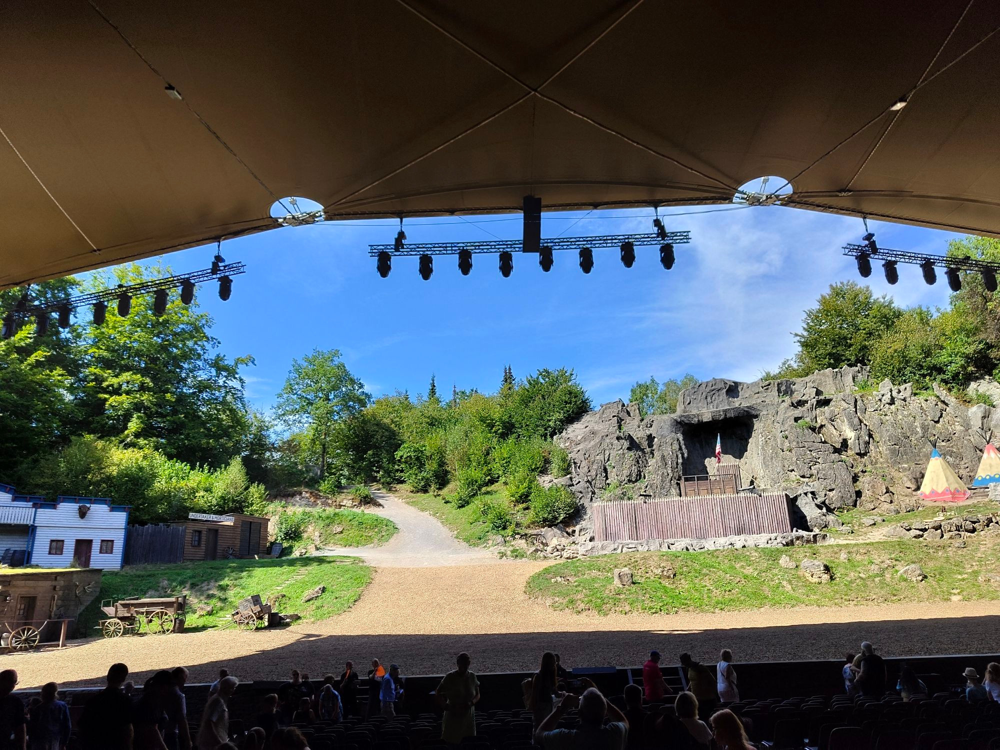 view on Elspe Festival natural stage