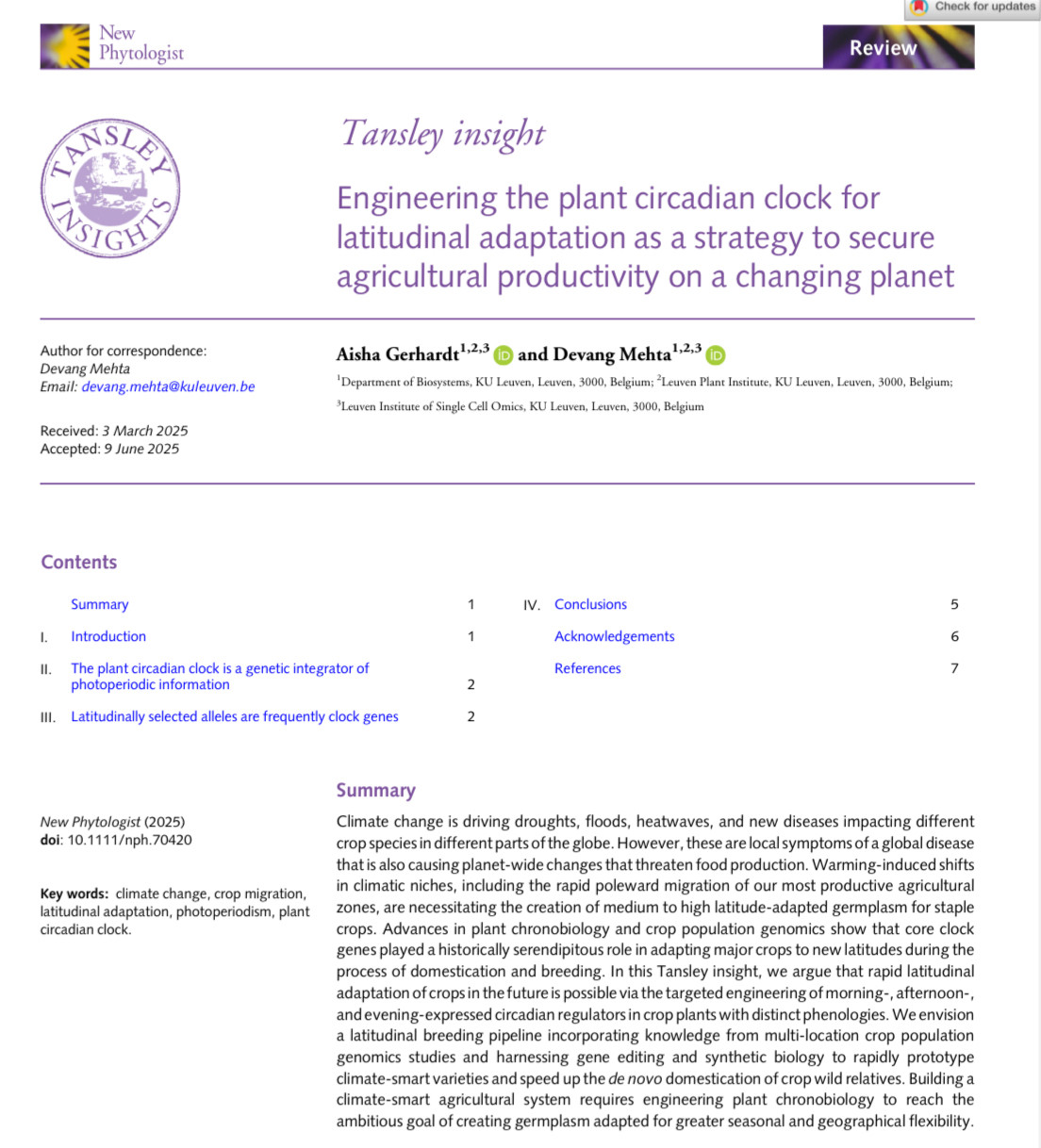 A screenshot of the first page of the scientific paper linked in the post.